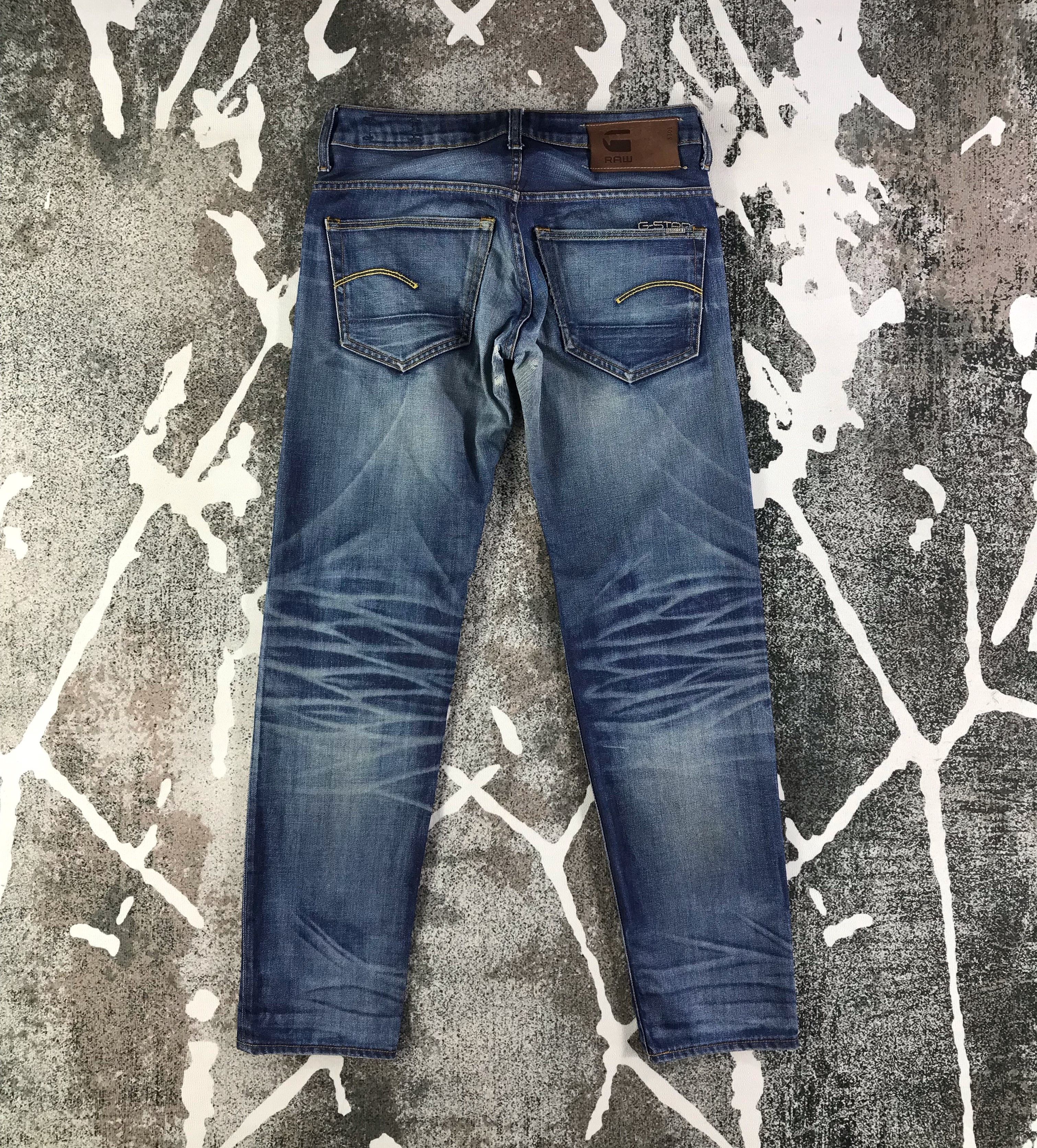 G-Star G Star Raw Jeans Faded Blue Denim KJ1850 Size US 29 - 2 Thumbnail