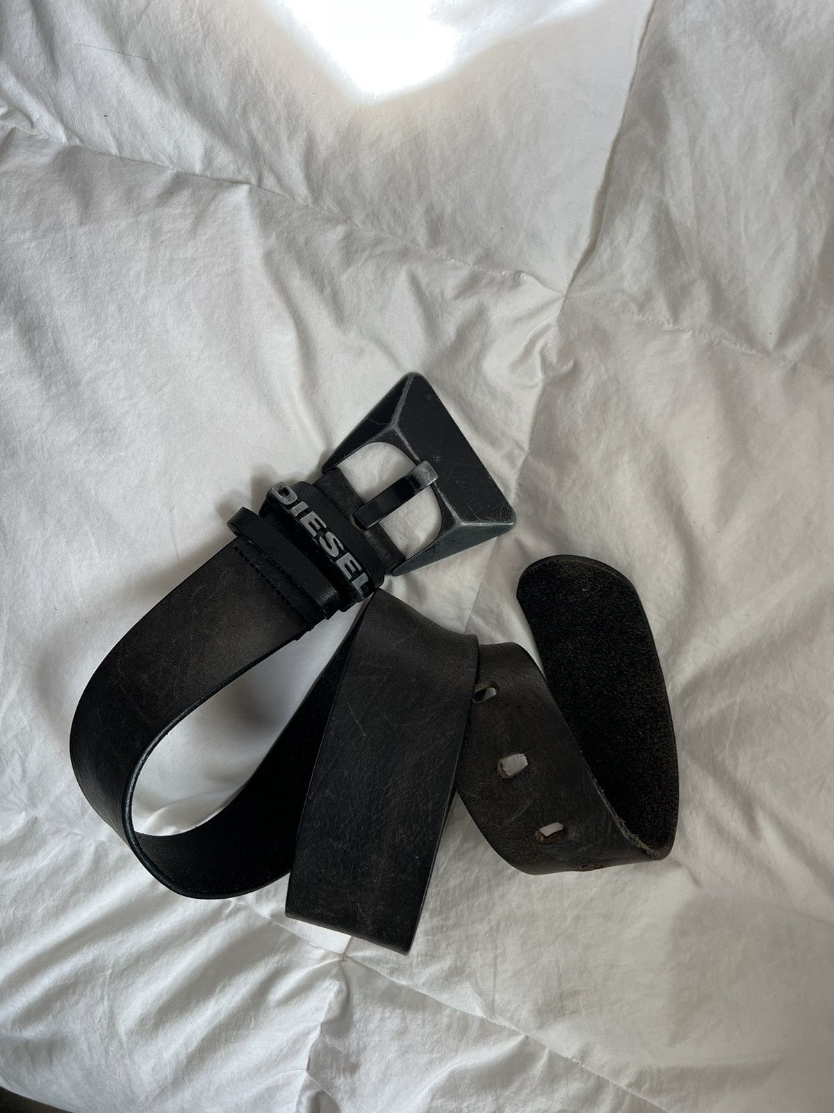 Diesel × Vintage Y2K Vintage Diesel Leather Belt Avant Garden Size ONE SIZE - 1 Thumbnail