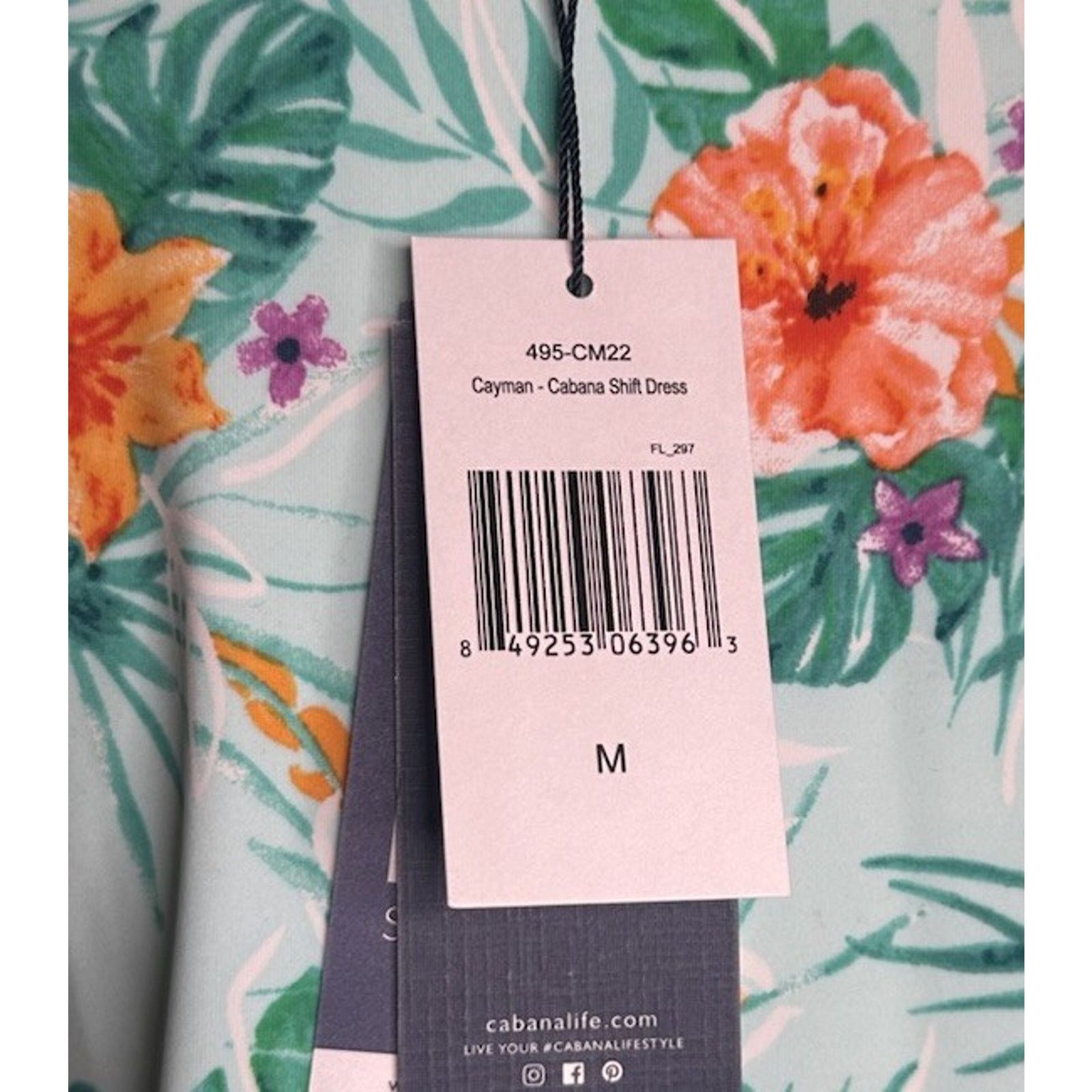 Other CABANA LIFE Cayman Print UPF Shift Dress M Swim Cover Beach Size M / US 6-8 / IT 42-44 - 13 Thumbnail