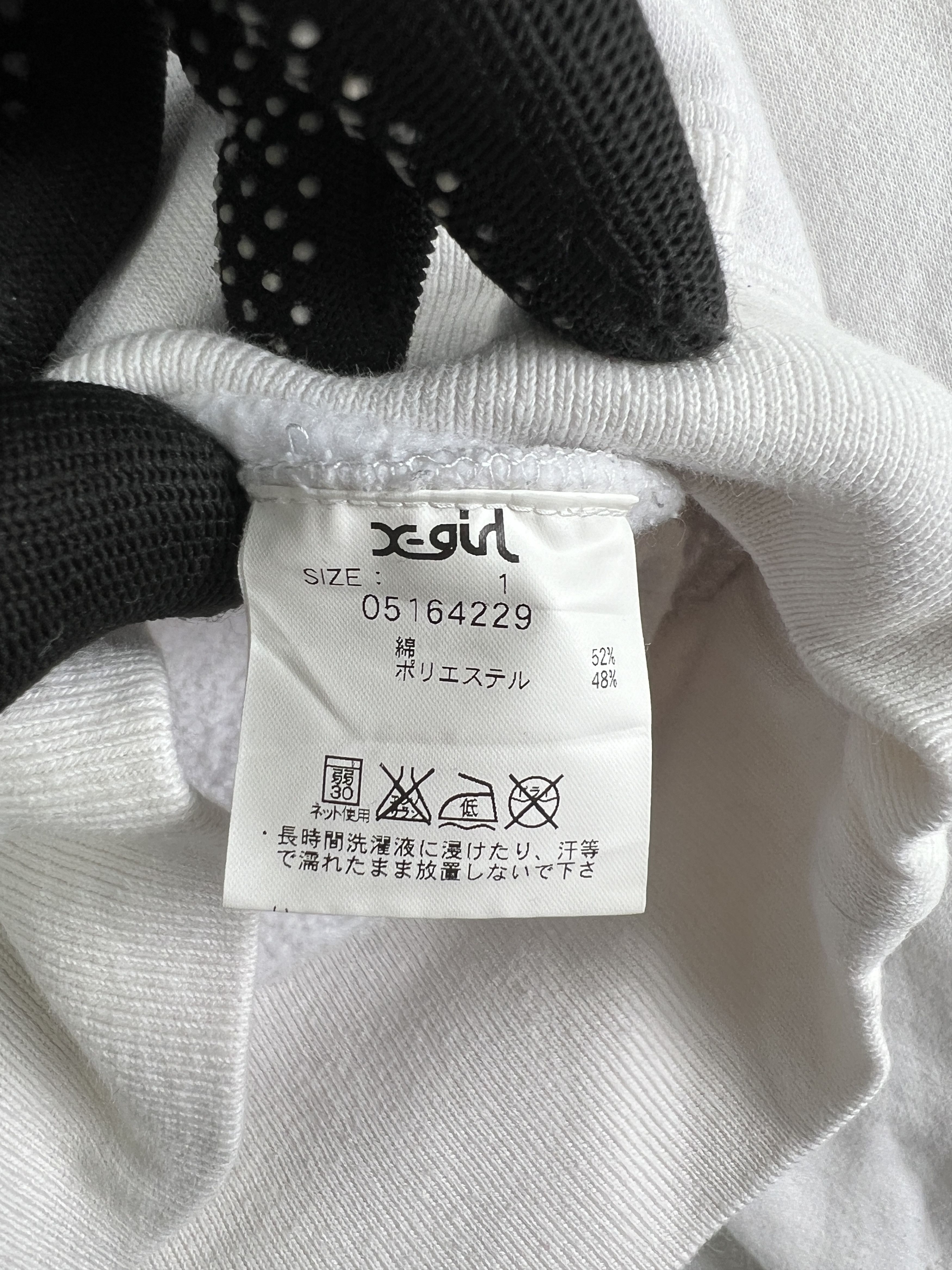 Japanese Brand X-Girl Embroidery Box Logo Hoodie (1) GTMPT976 Size XS / US 0-2 / IT 36-38 - 6 Thumbnail