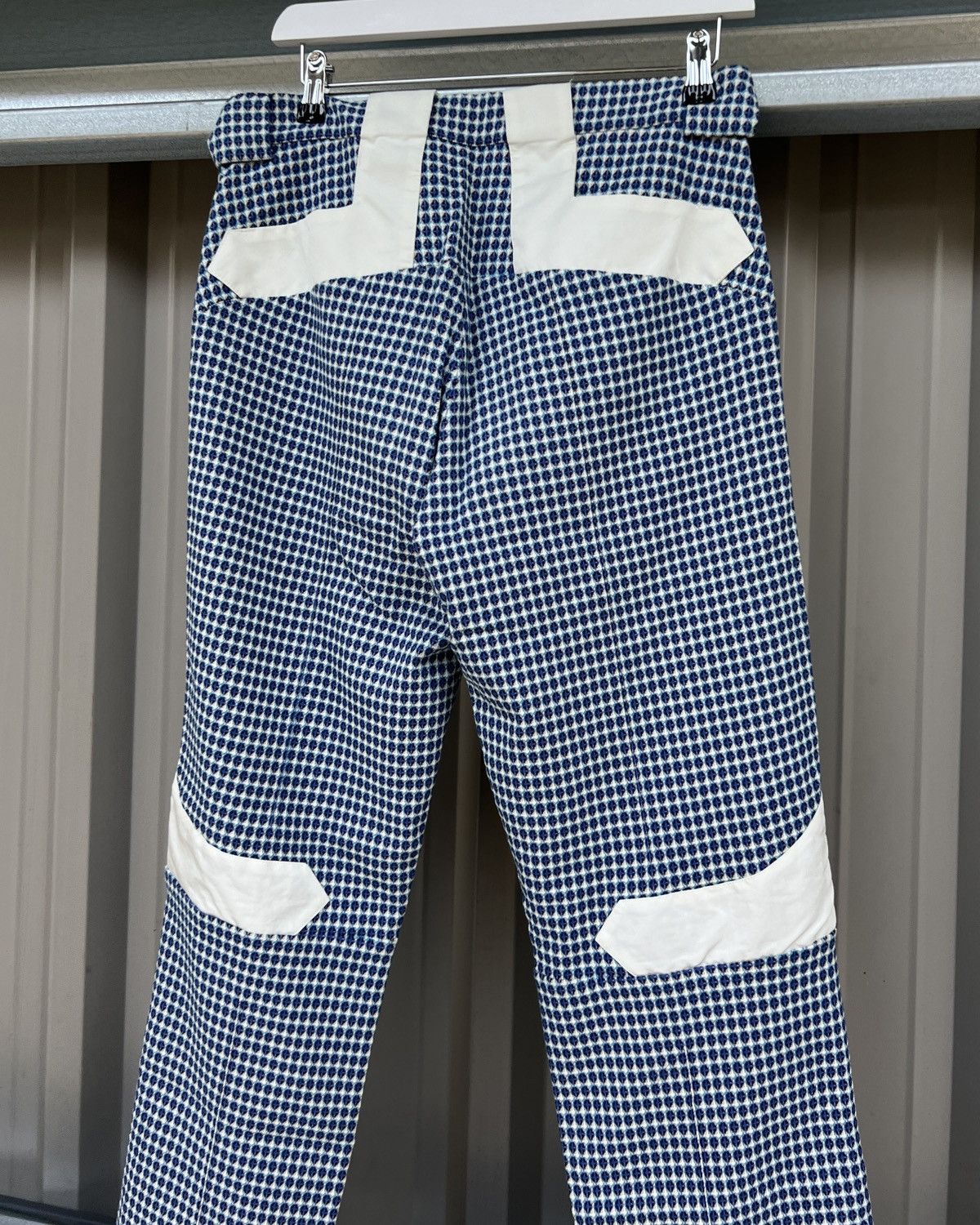 Kiko Kostadinov 00082020 Tulcea Cobalt Orb Check Darted Pants Size US 30 / EU 46 - 9 Thumbnail