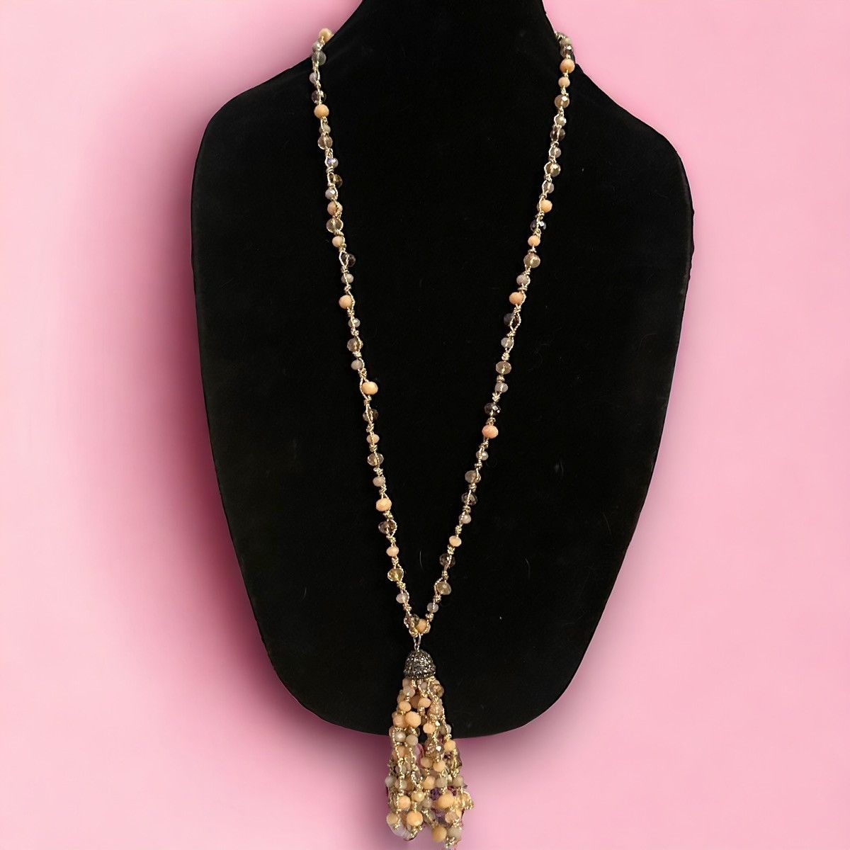 Chicos Chico’s long bead tassel necklace Size ONE SIZE - 1 Thumbnail