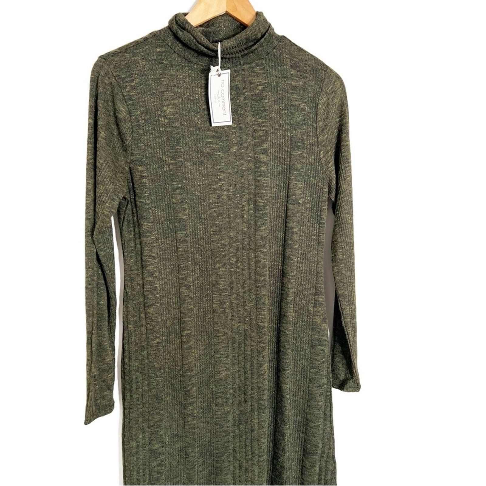 Other New with Tag No Comment Women’s Turtleneck Sweater Dress Size XL / US 12-14 / IT 48-50 - 2 Thumbnail