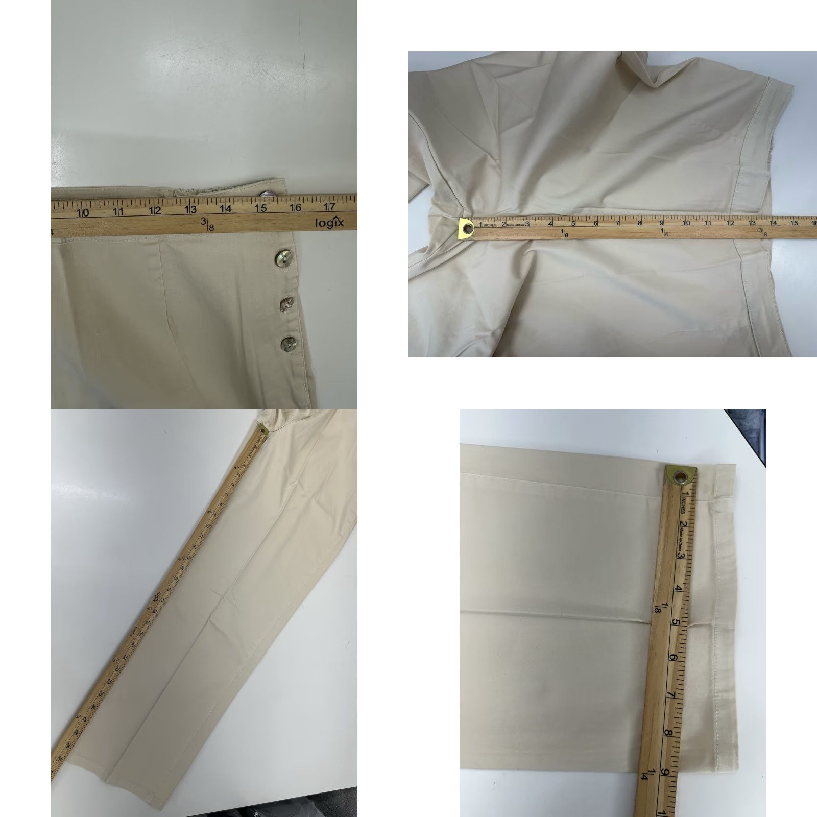 Orvis Orvis Womens Pants Size 16 Stone Side-Button Vineyard Pants USA Made Size 38" / US 16 / IT 52 - 8 Thumbnail