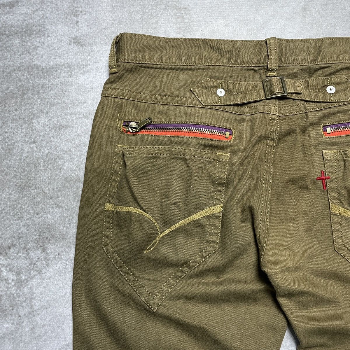 14th Addiction × If Six Was Nine × Tornado Mart 2000’s Genoese - Military Multi-Zip Pants Size US 34 / EU 50 - 15 Thumbnail