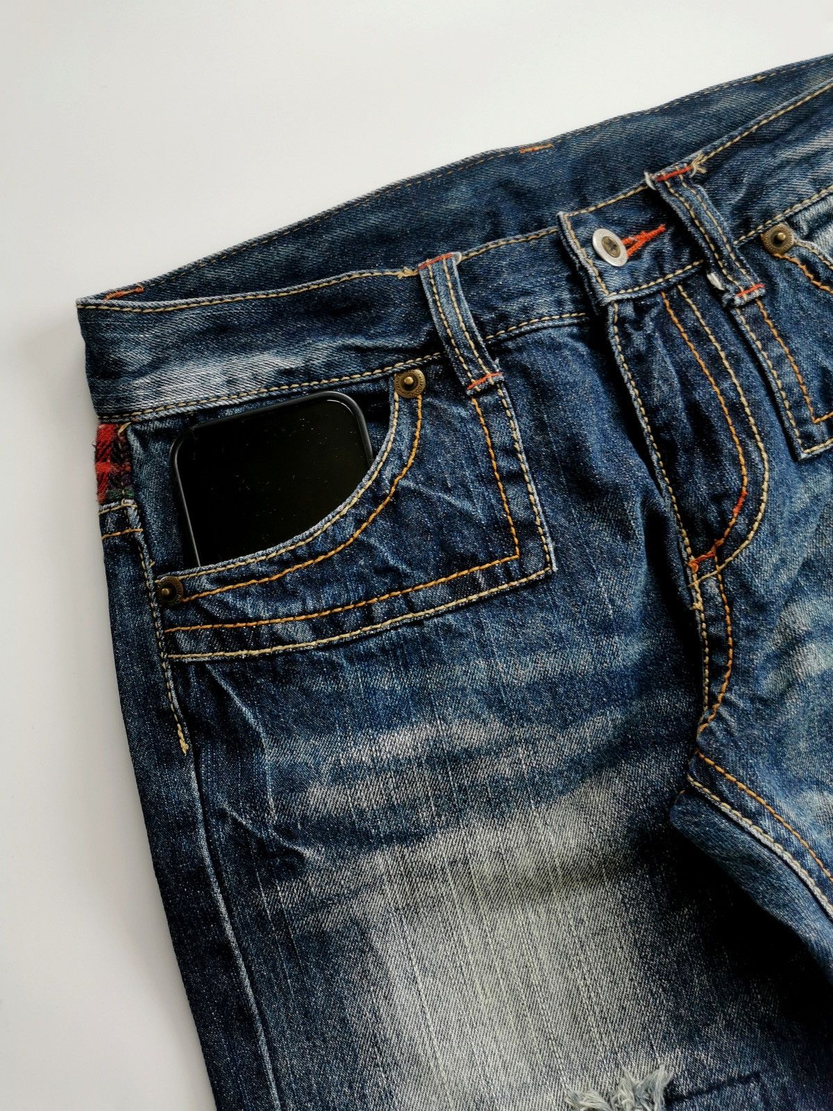Japanese Brand Copper Smith American Patchwork Jeans Size US 30 / EU 46 - 5 Thumbnail
