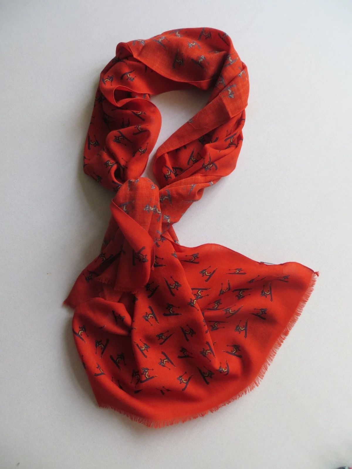 Drake's SKI PRINT LARGE SCARF Size ONE SIZE - 6 Thumbnail