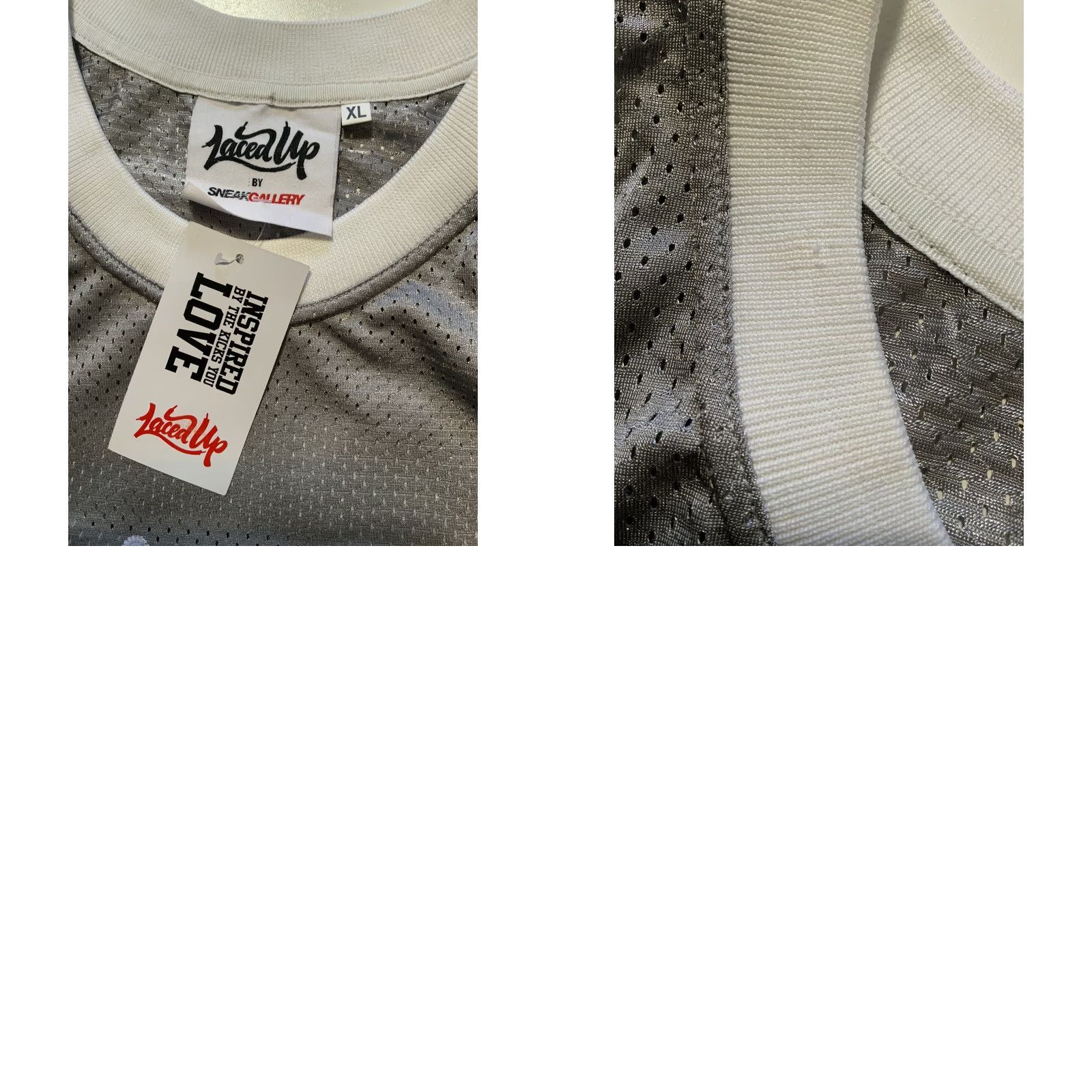 Jordan Brand VINTAGE Sneak Gallery Laced Up Retro 4 Michael Jordan Pure Money Chicago Jersey XL Mens Gray Size US XL / EU 56 / 4 - 8 Thumbnail
