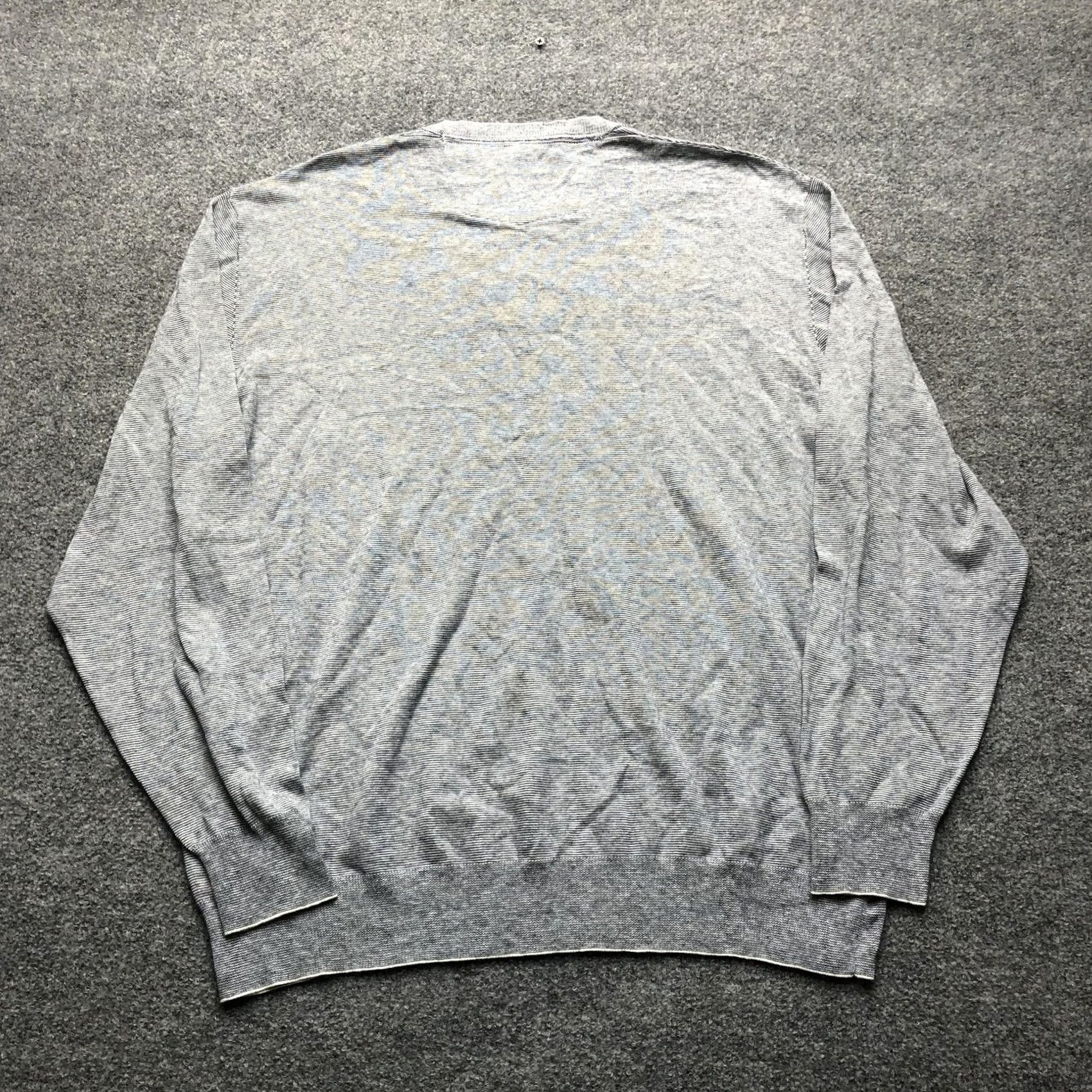 Robert Graham Robert Graham Sweater Mens M Gray Henley Knit Lightweight Pullover Casual Size US M / EU 48-50 / 2 - 6 Thumbnail