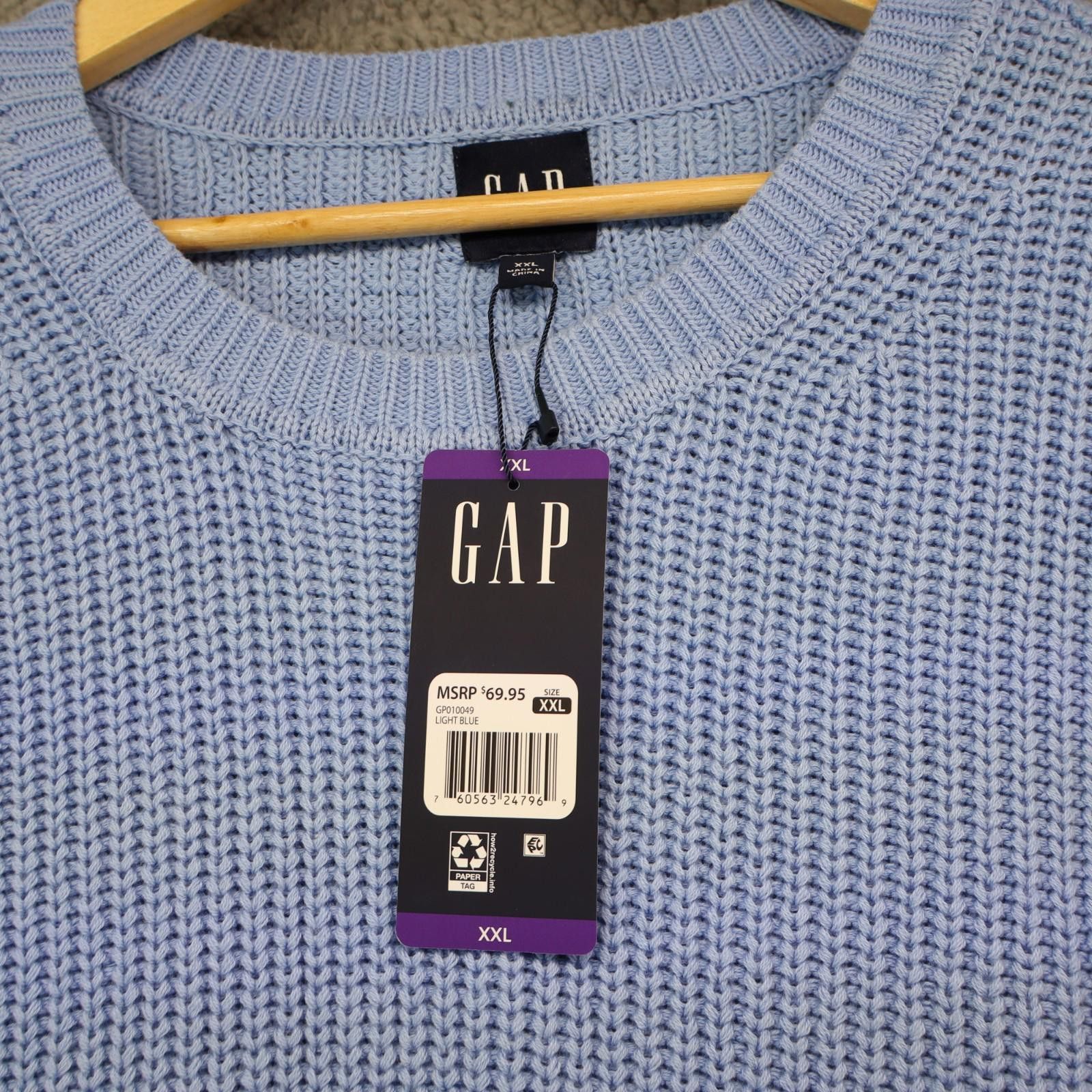 Gap Gap Sweater Womens 2XL XXL 100% Cotton New Blue Comfy NWT Size XXL / US 16-18 / IT 52-54 - 2 Thumbnail