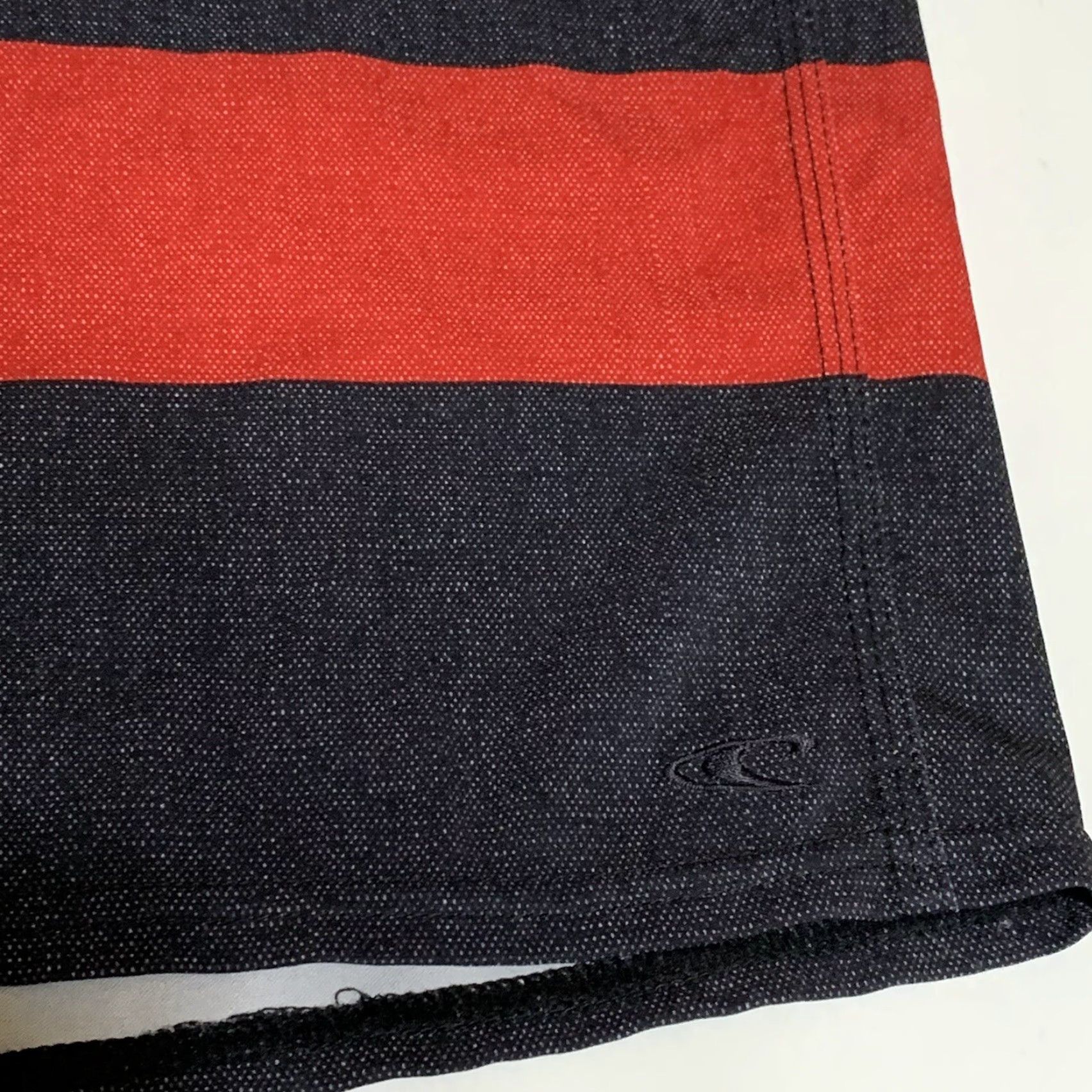O'Neill O’NEILL Boardshorts Bottoms Men 31 Striped Red White Blue Black Multicolor Surf Beach 90s Lifeguard Mens Size US 31 - 6 Thumbnail