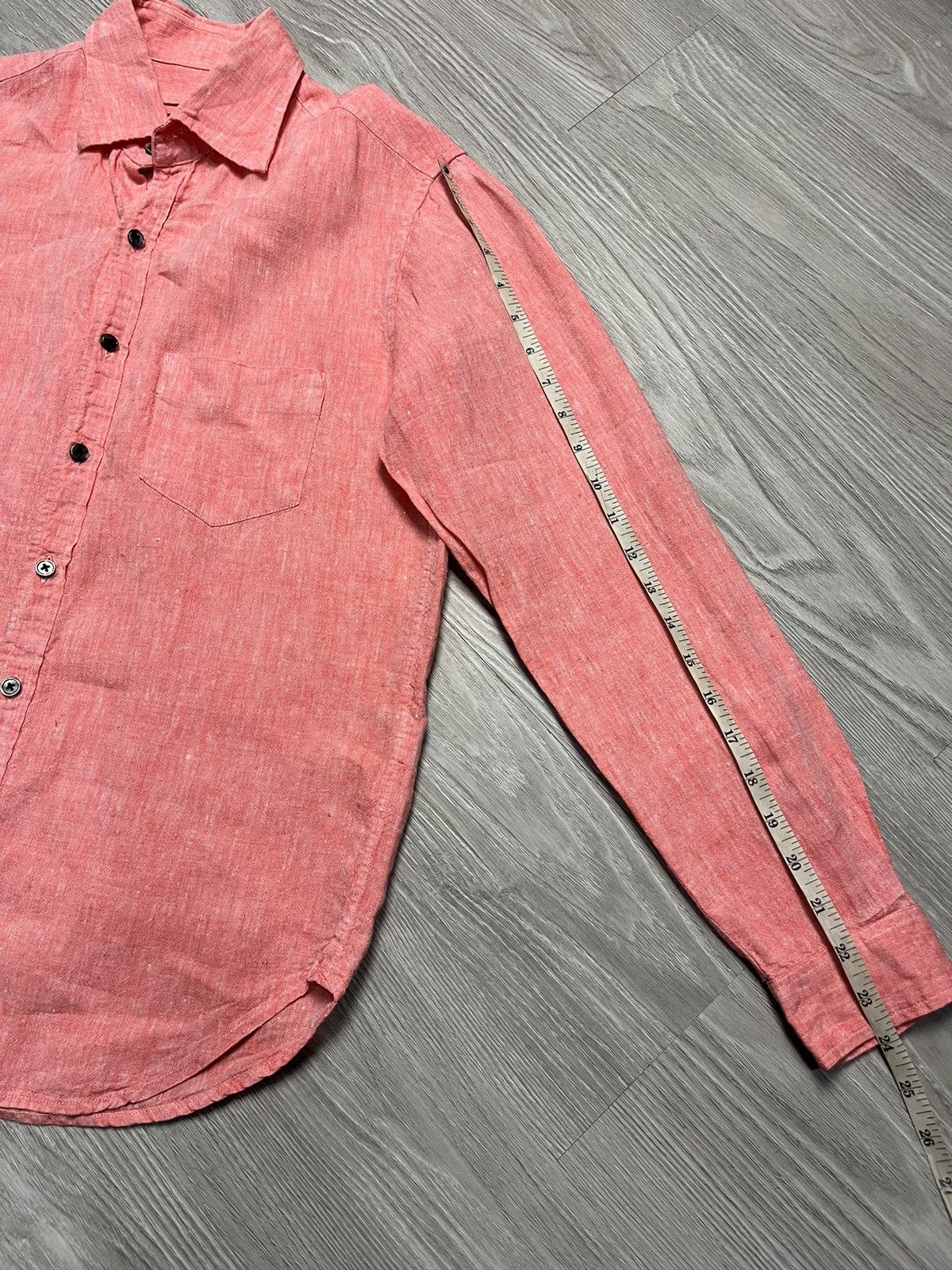 Issey Miyake Vintage Tete Homme Linen Shirt Issey Miyake Size US M / EU 48-50 / 2 - 9 Thumbnail