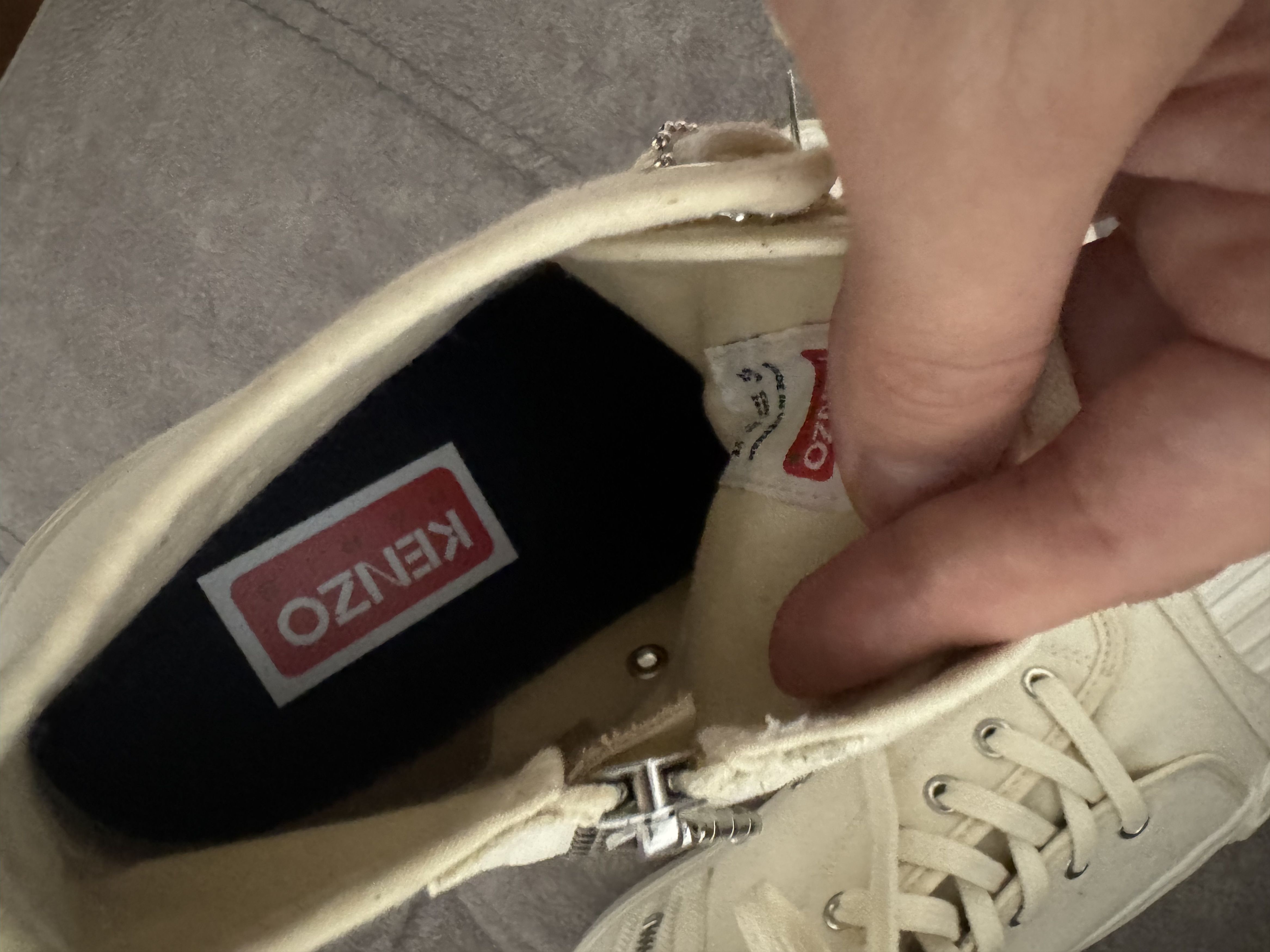 Kenzo Kenzo Kenzoschool High-Top Trainers - Cream White Size US 9 / EU 42 - 3 Thumbnail