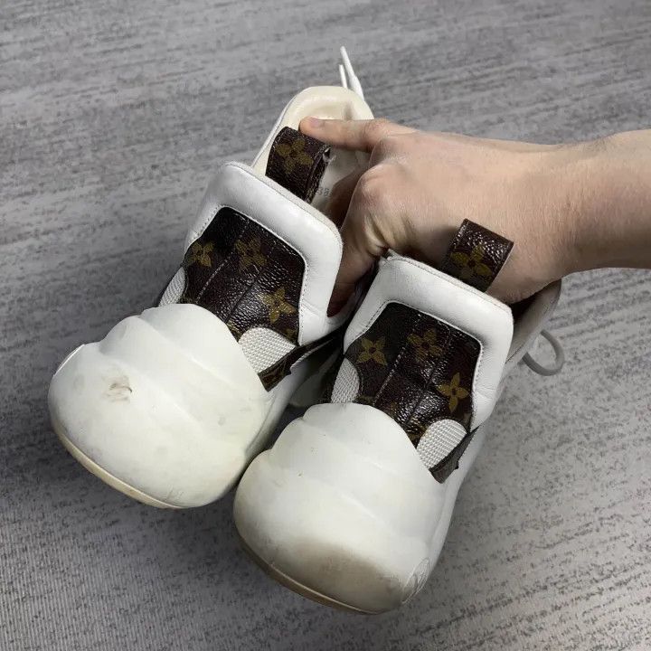 Louis Vuitton Louis Vuitton Archlight White Sneakers for Women -2508 Size US 8 / IT 38 - 2 Thumbnail