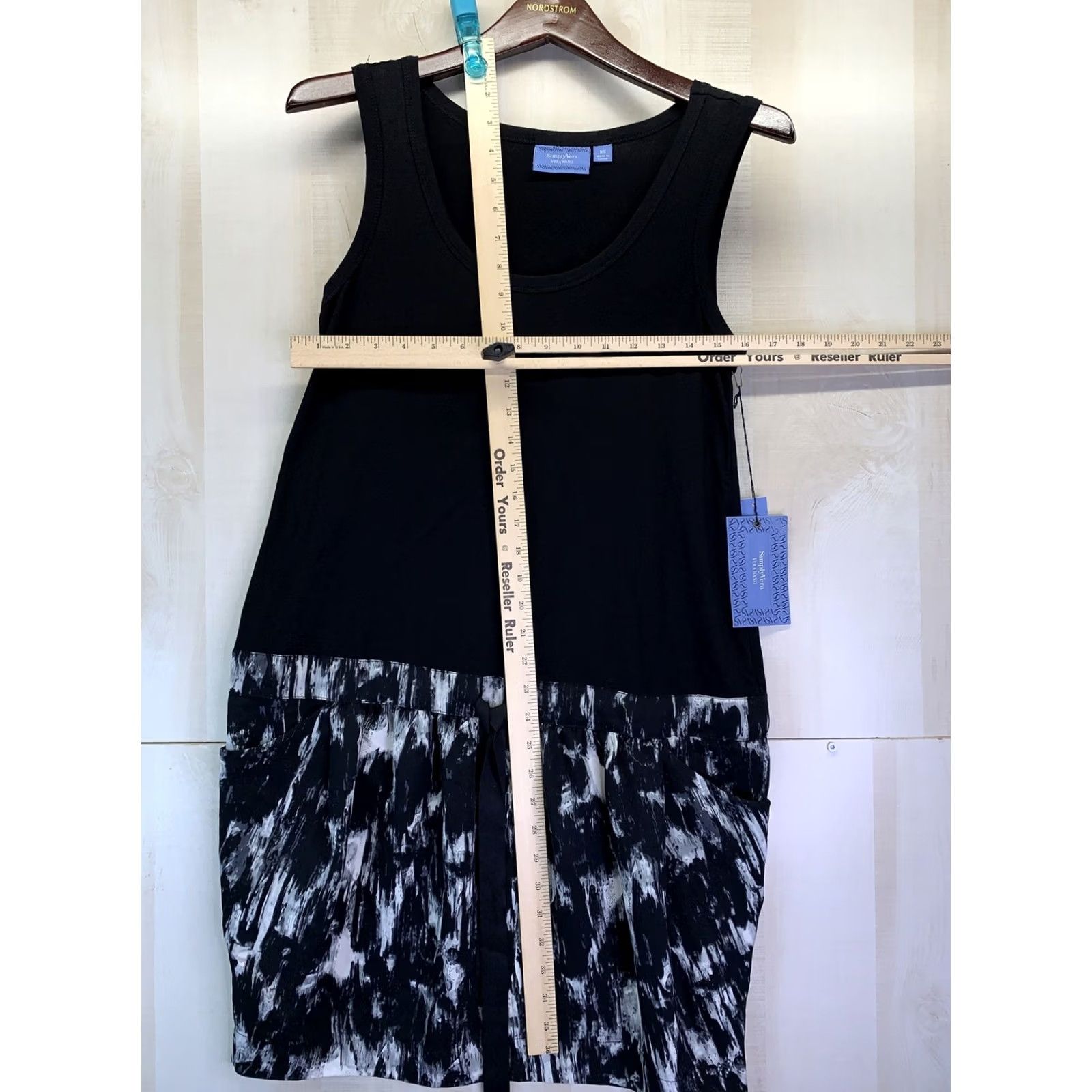 Vintage Simply Vera Wang Dress Women XS Black Sleeveless Pocket NWT-4178 Size XS / US 0-2 / IT 36-38 - 4 Thumbnail
