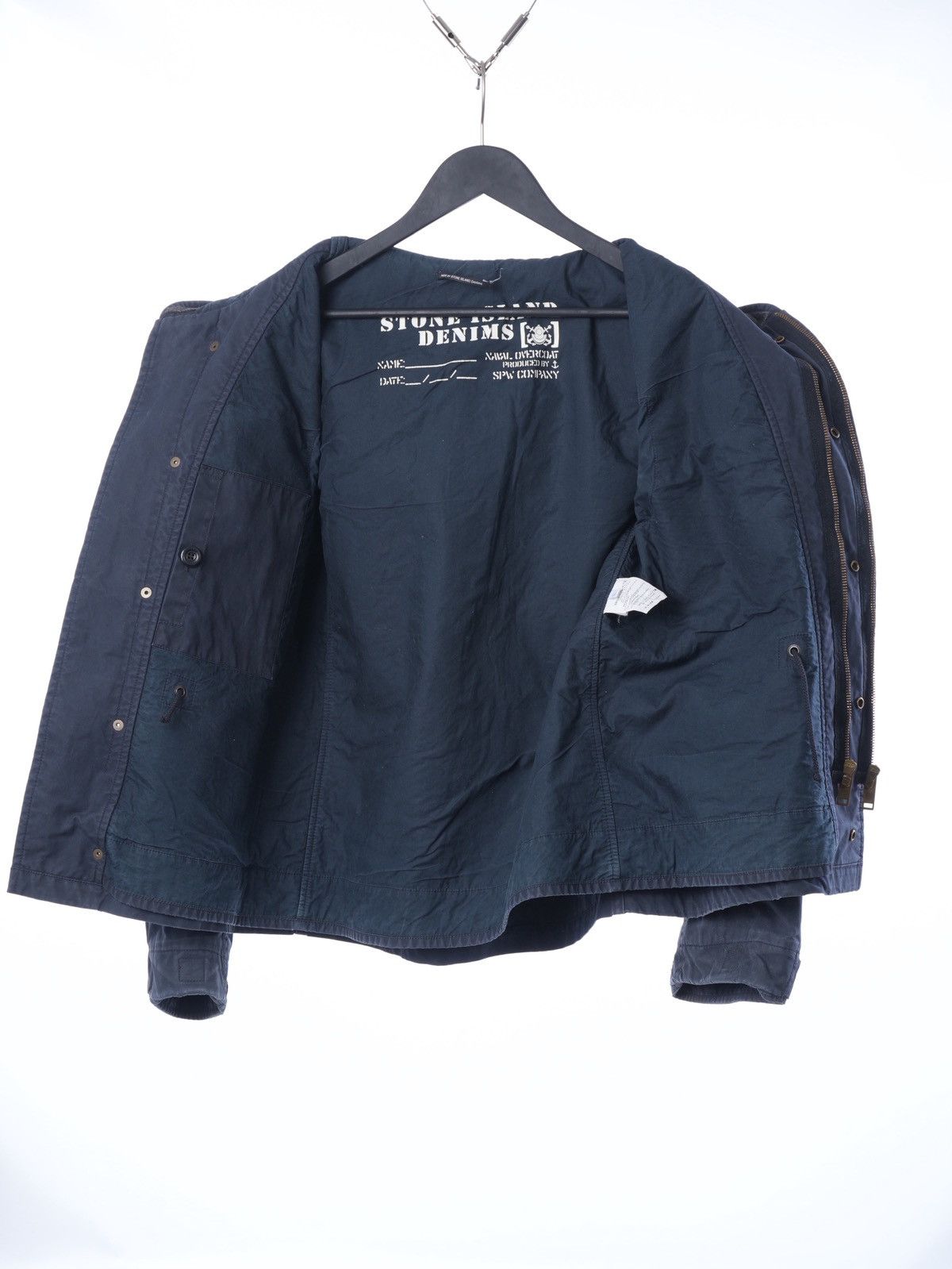 Stone Island Vintage Stone Island Denims Hooded Jacket Made In Italy Size US L / EU 52-54 / 3 - 11 Thumbnail