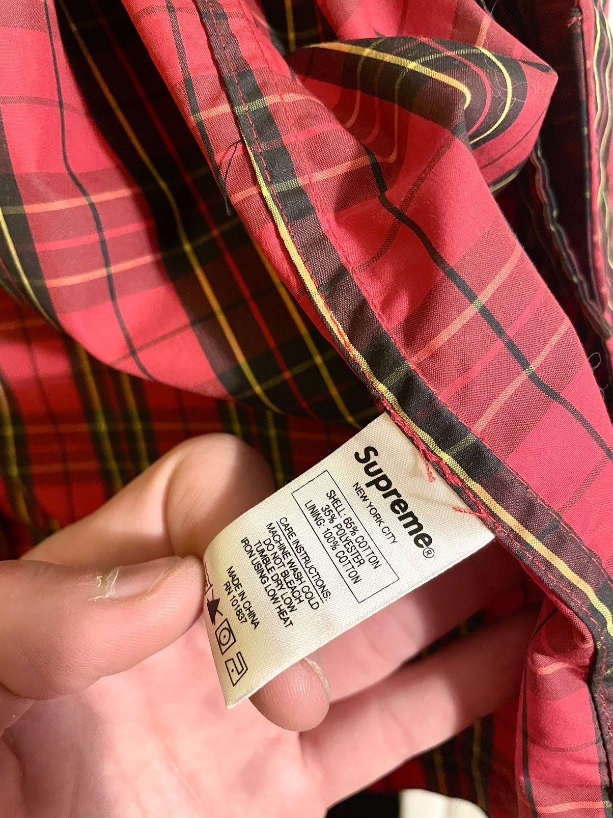 Supreme Supreme Red Raincoat Trench Size US XL / EU 56 / 4 - 8 Thumbnail