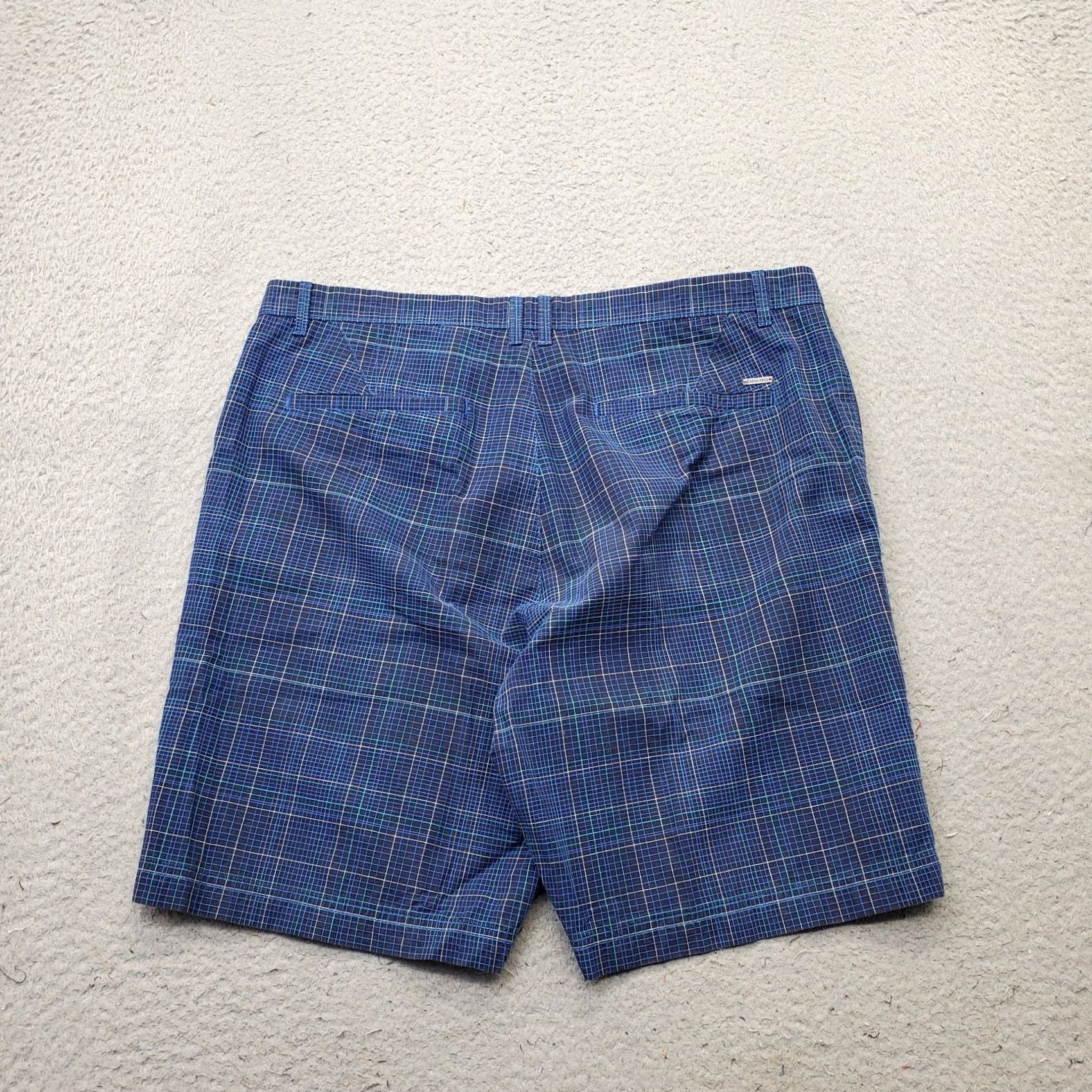 Calvin Klein Calvin Klein Mens Chino Shorts 34 Multi Plaid Flat Front Mid Rise Slash Pockets Size US 34 / EU 50 - 2 Thumbnail