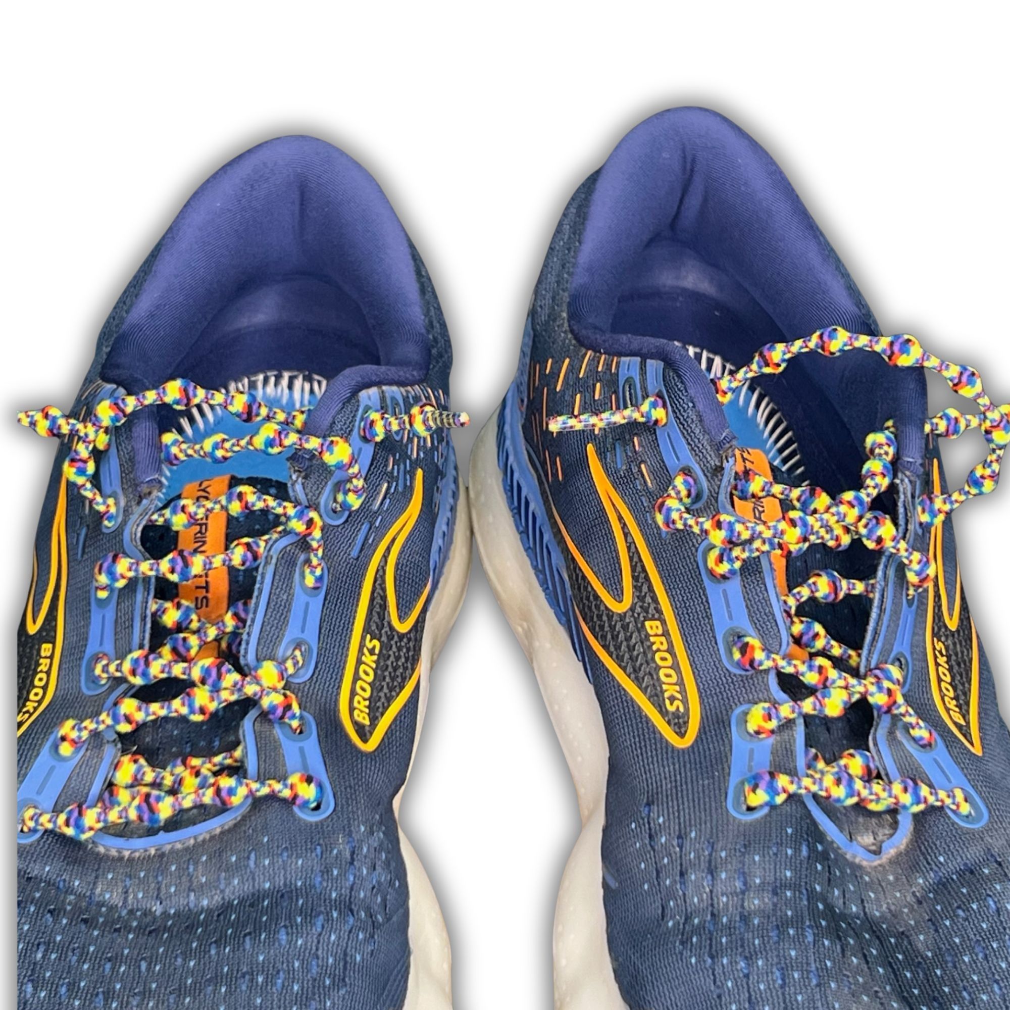 Brooks Brooks Mens Glycerin GTS 20 Running Shoes Size 9.5 Blue/Oran Size US 9.5 / EU 42-43 - 9 Thumbnail