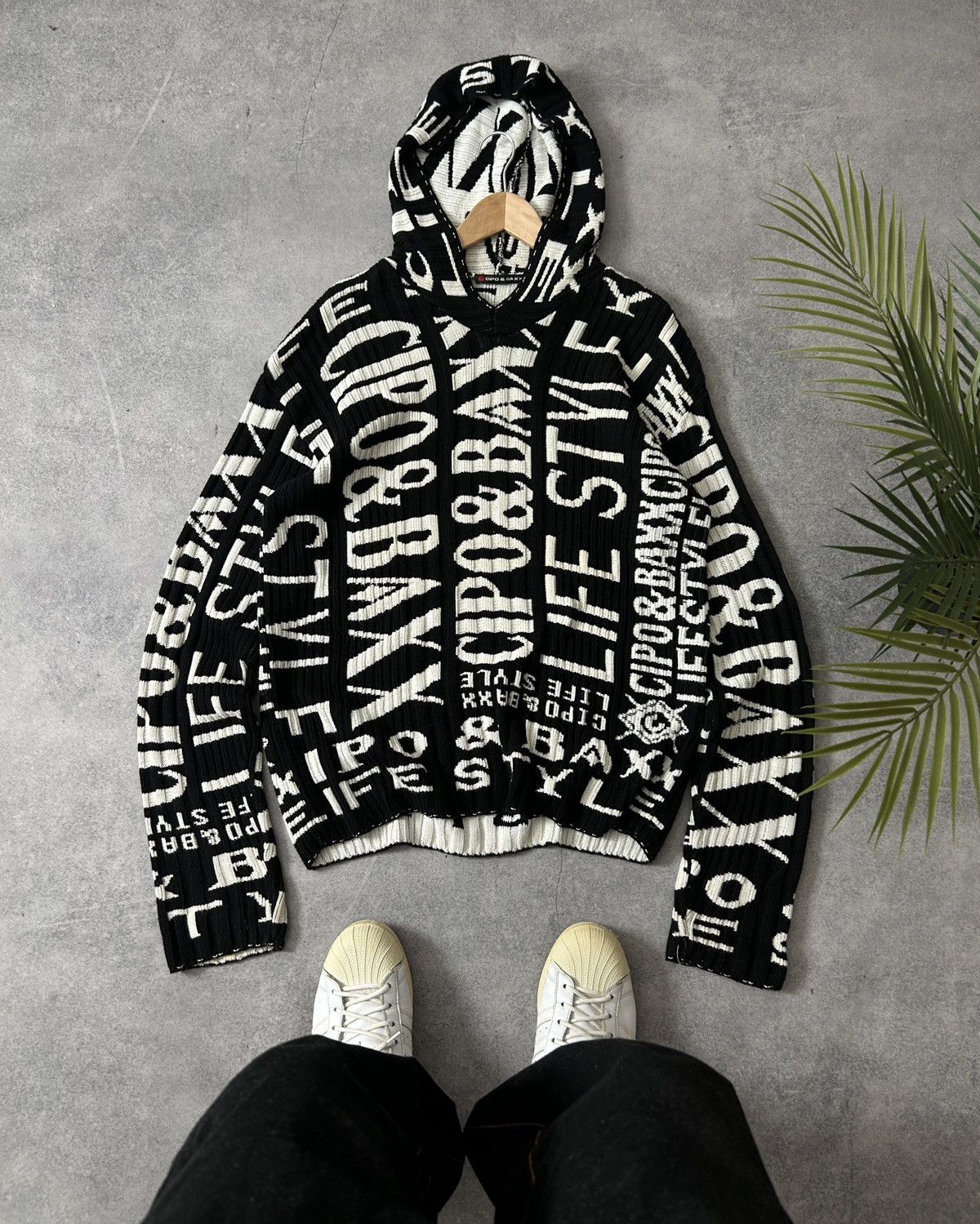 Japanese Brand Vintage Cipo&Baxx Y2k Knit-wear hoodies mens Size US L / EU 52-54 / 3 - 1 Thumbnail