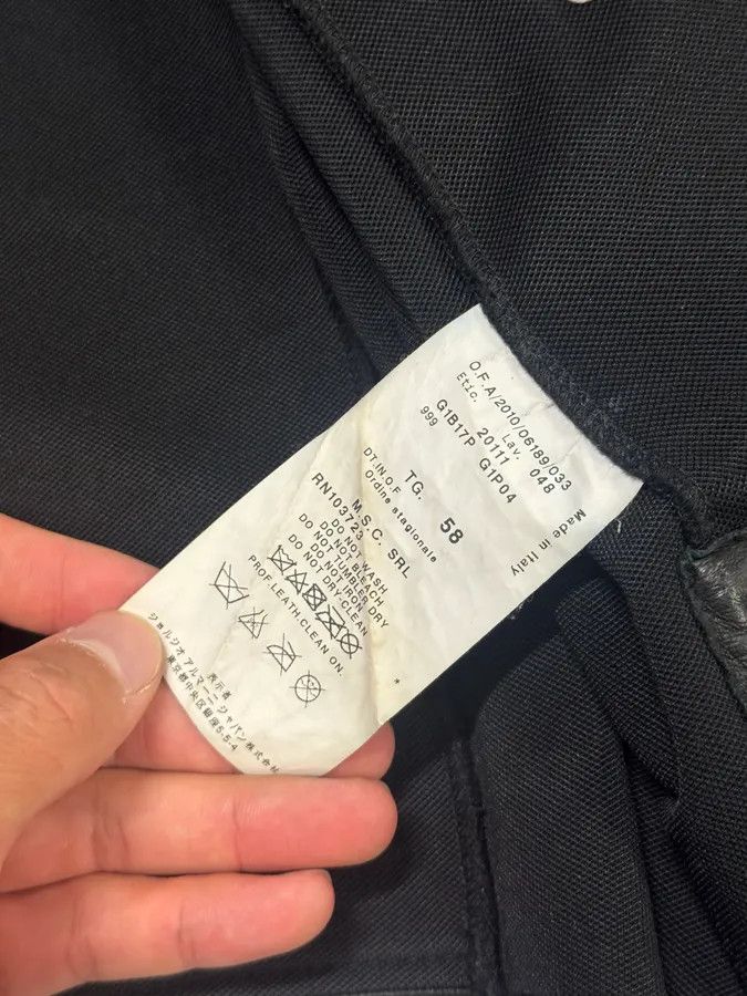 Emporio Armani SS2011 Emporio Armani Black Leather Jacket Size US L / EU 52-54 / 3 - 8 Thumbnail