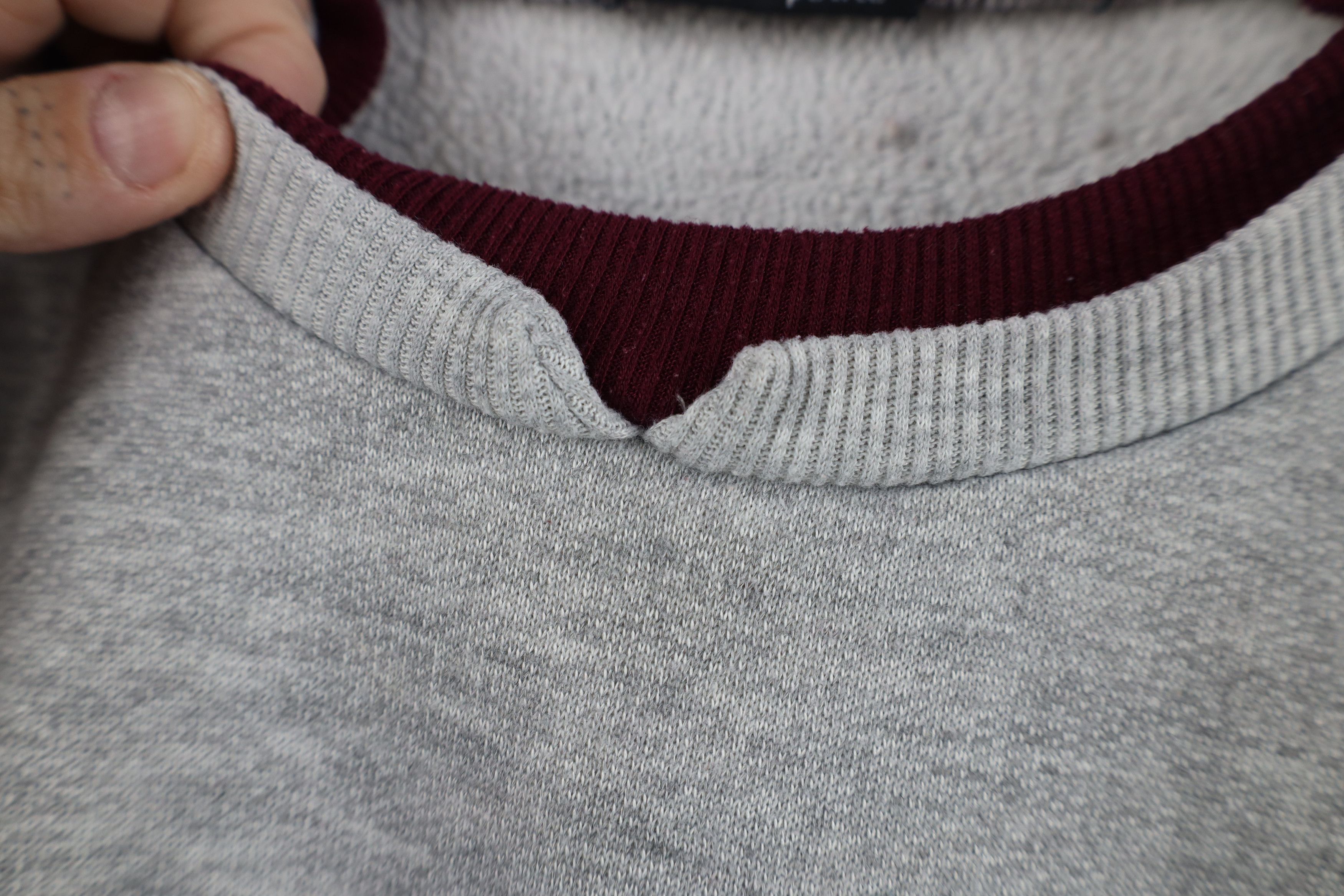 Vintage Vintage 90s Streetwear Flower Sweatshirt Heather Gray Size M / US 6-8 / IT 42-44 - 9 Thumbnail