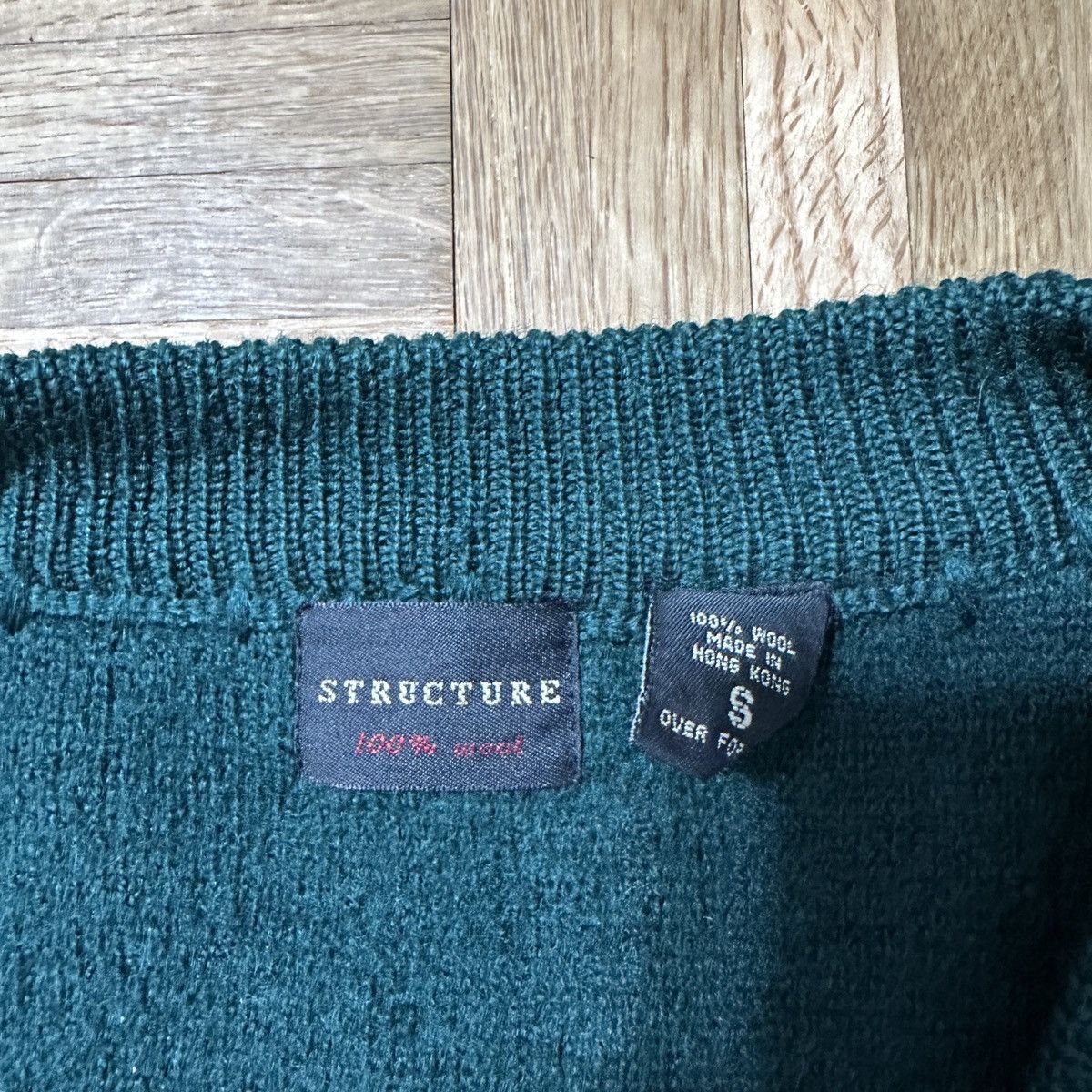 Structure Vintage Structure wool cardigan sweater Size US S / EU 44-46 / 1 - 4 Thumbnail