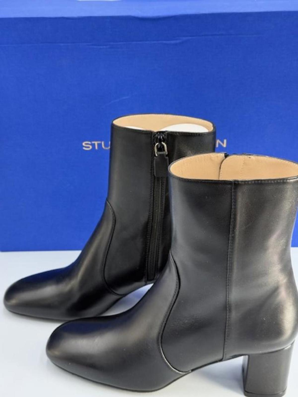 Stuart Weitzman Stuart Weitzman 'Miranda' Black Zip Bootie Women's Size 6.5 Size US 6.5 / IT 36.5 - 1 Thumbnail
