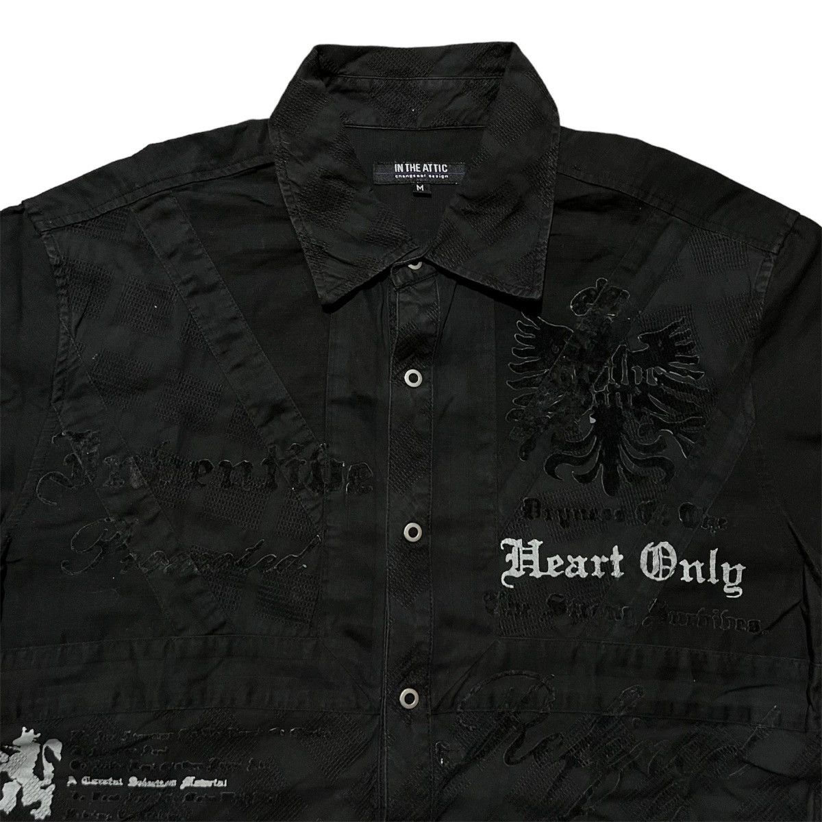 14th Addiction × If Six Was Nine × Japanese Brand Y2K In The Attic Poem Grunge Gothic Punk Style Short Shirt Size US M / EU 48-50 / 2 - 3 Thumbnail