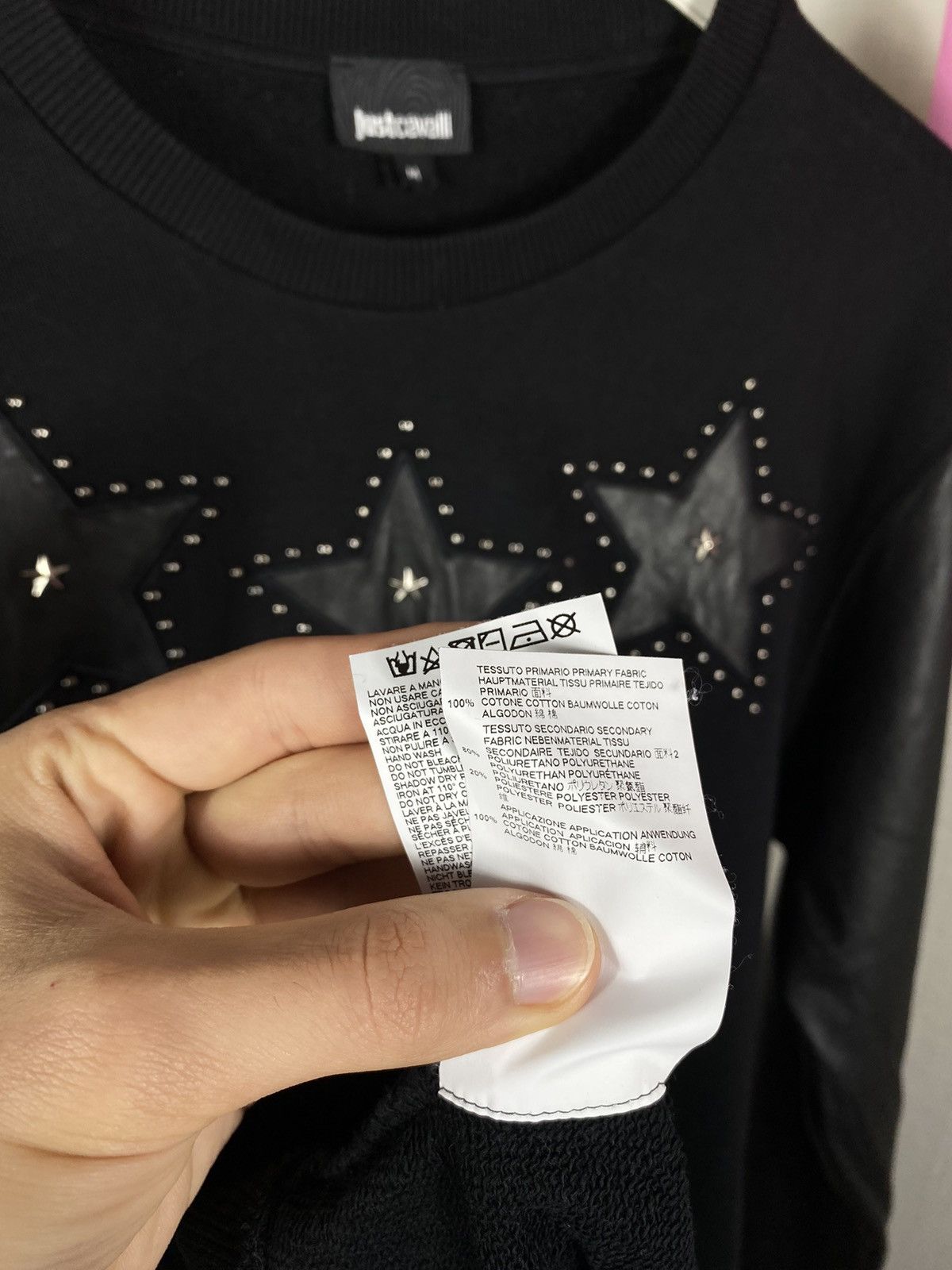 Just Cavalli Just Cavalli Sweatshirt Leather Logo Size US M / EU 48-50 / 2 - 16 Thumbnail