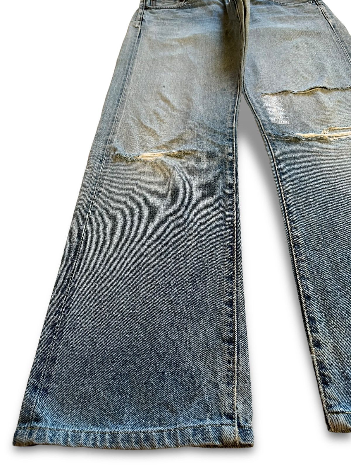 Japanese Brand × Uniqlo Vintage Japanese Uniqlo Selvedge Faded Wash Loose Jeans Size US 31 - 7 Thumbnail
