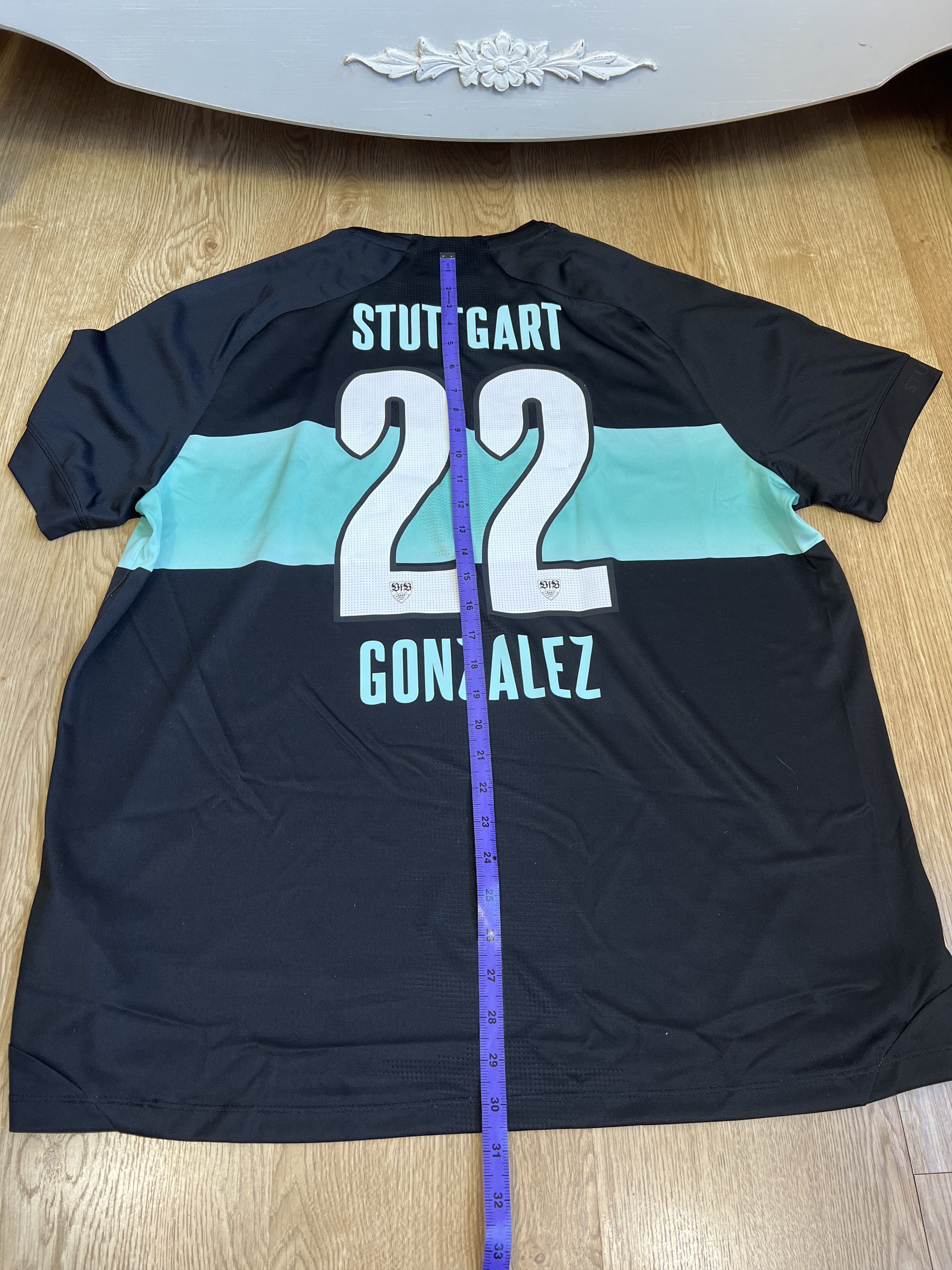 Other jako vfb Stuttgart away home t shirt soccer football xxl Size US XXL / EU 58 / 5 - 8 Thumbnail