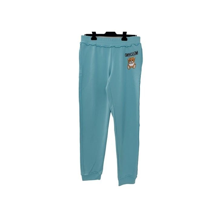 Image of Moschino Logo Bear Jogger Blue Pants, Men's (Size 30)