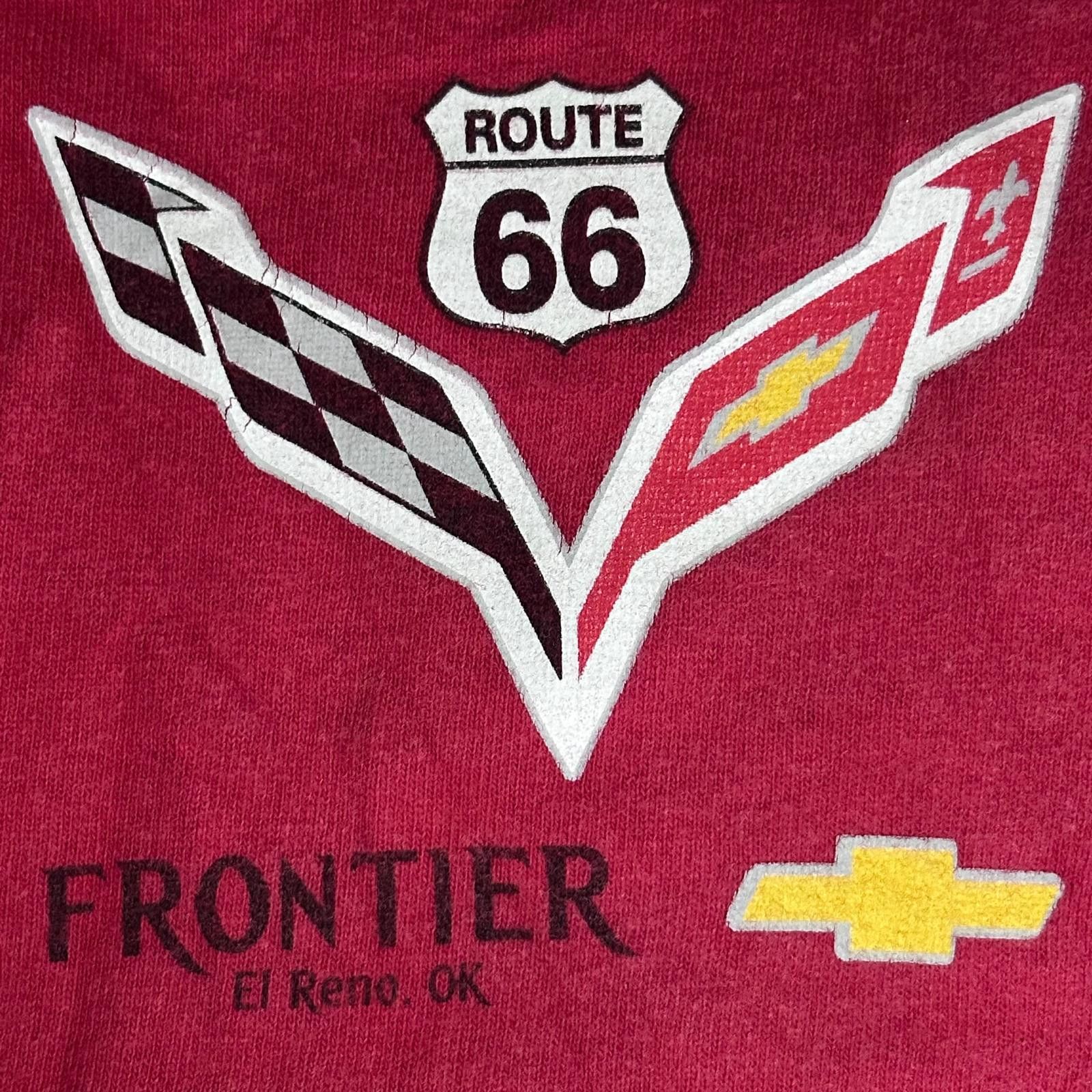 Gildan 🇺🇸 Gildan Route 66 Corvette Tee – Red Size XL Size US XL / EU 56 / 4 - 4 Thumbnail