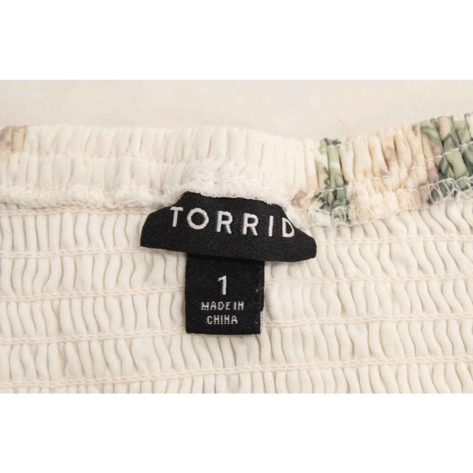 Torrid Torrid Dress Women’s 1X Midi White Chiffon Smocked Floral Bell Sleeves Lined Size XL / US 12-14 / IT 48-50 - 6 Thumbnail