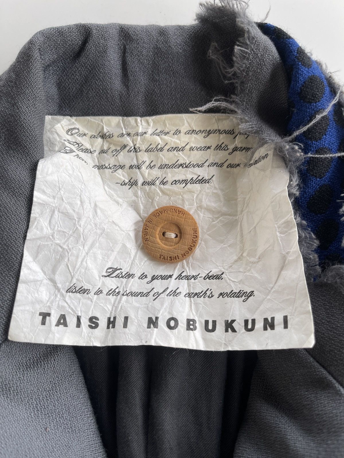 Taishi Nobukuni Taishi Nobukuni Handmade Japan Distressed Pattern Size US S / EU 44-46 / 1 - 12 Thumbnail