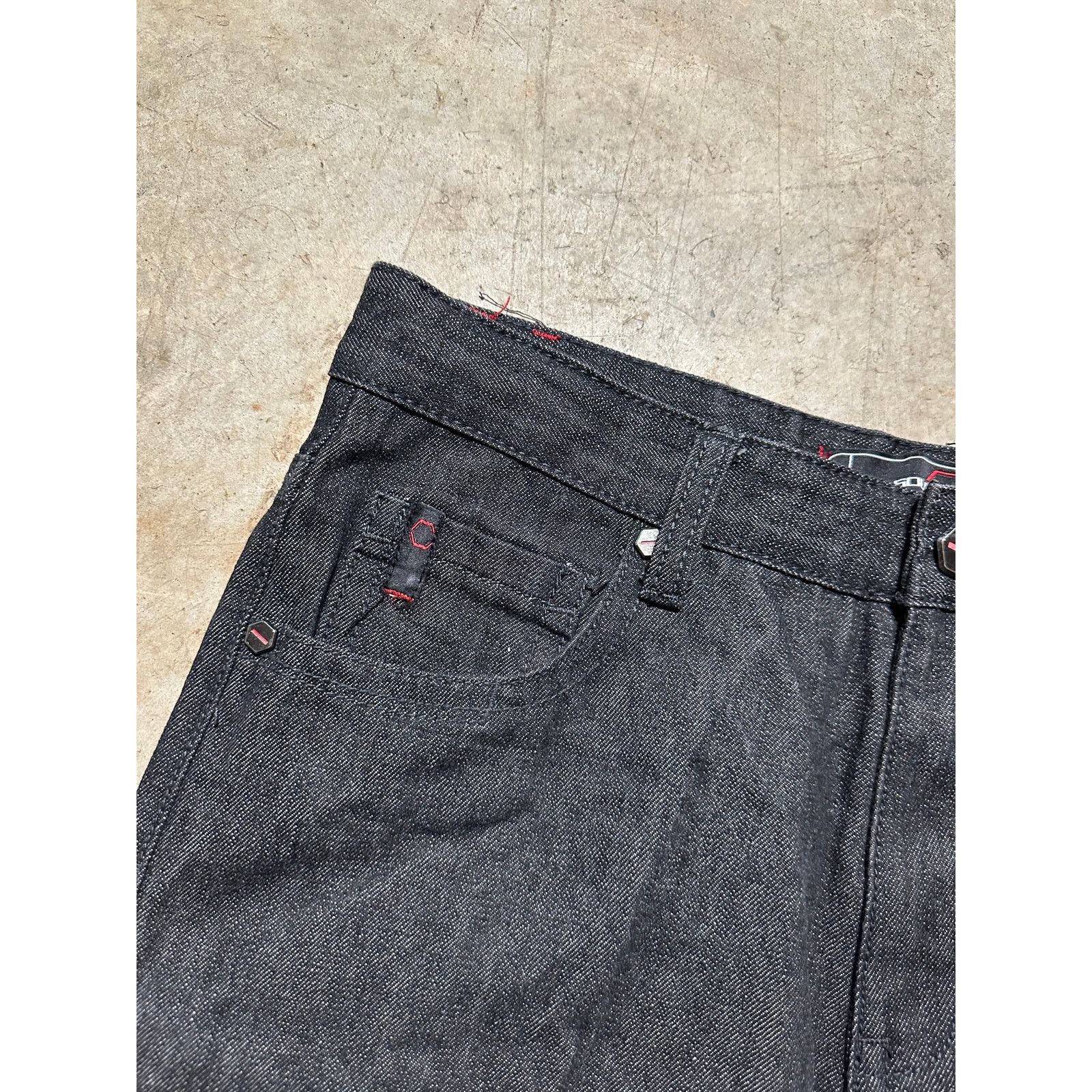 Southpole × Vintage Y2K Southpole Black Denim Jeans 36 Dark Wash Hip Hop Baggy Size US 36 / EU 52 - 4 Thumbnail