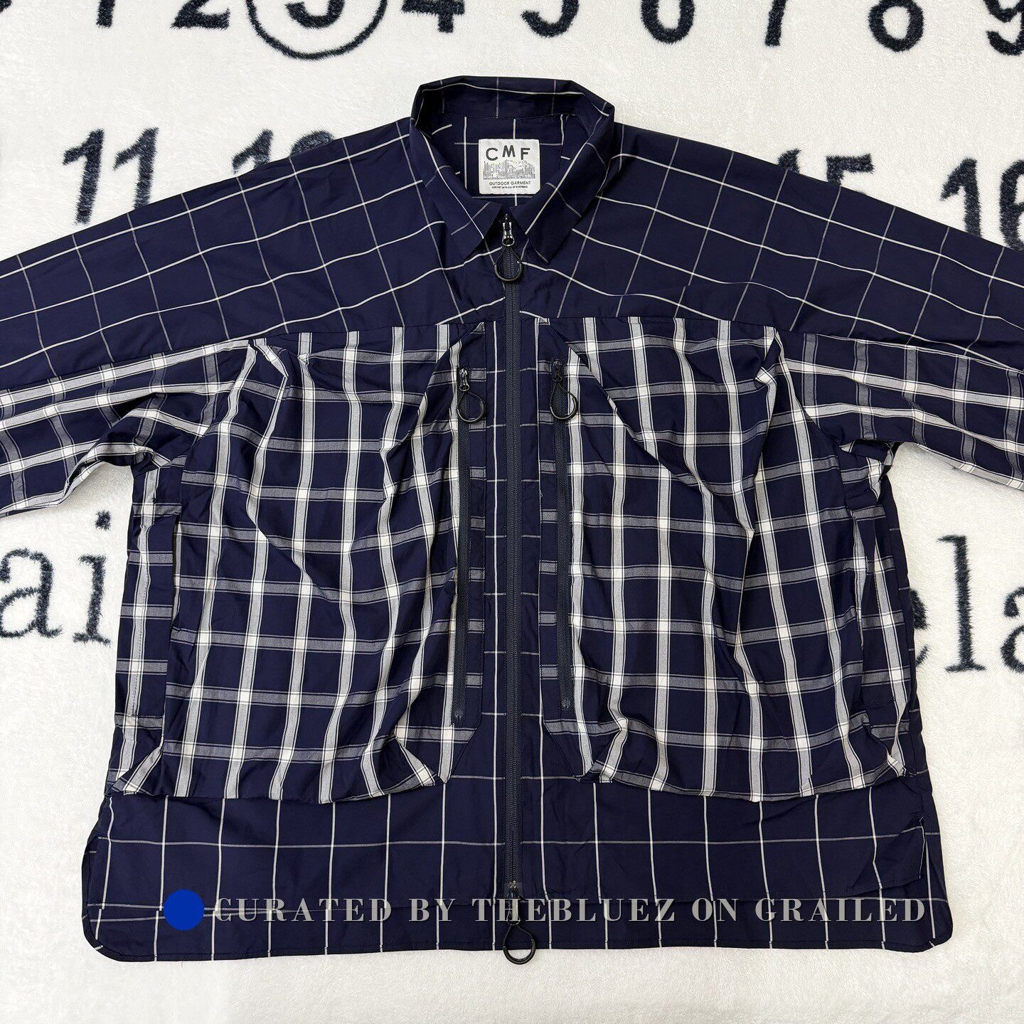 CMF Outdoor Garment CMF Outdoor White Blue Plaid Shirt Jacket Size US XL / EU 56 / 4 - 1 Thumbnail