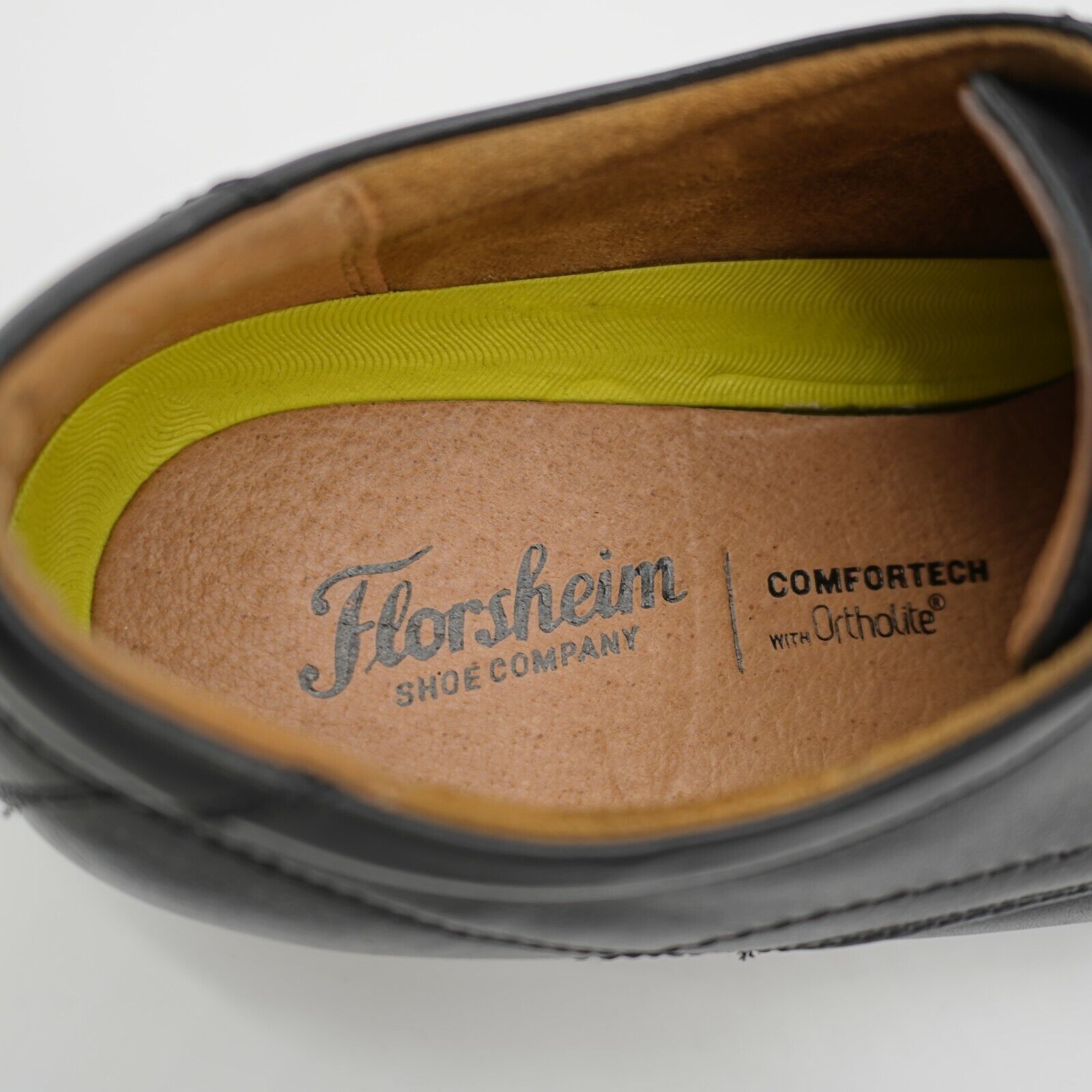 Florsheim Florsheim Comfortech Black Leather Oxford Shoes Toe Cap 10.5 Size US 10.5 / EU 43-44 - 4 Thumbnail