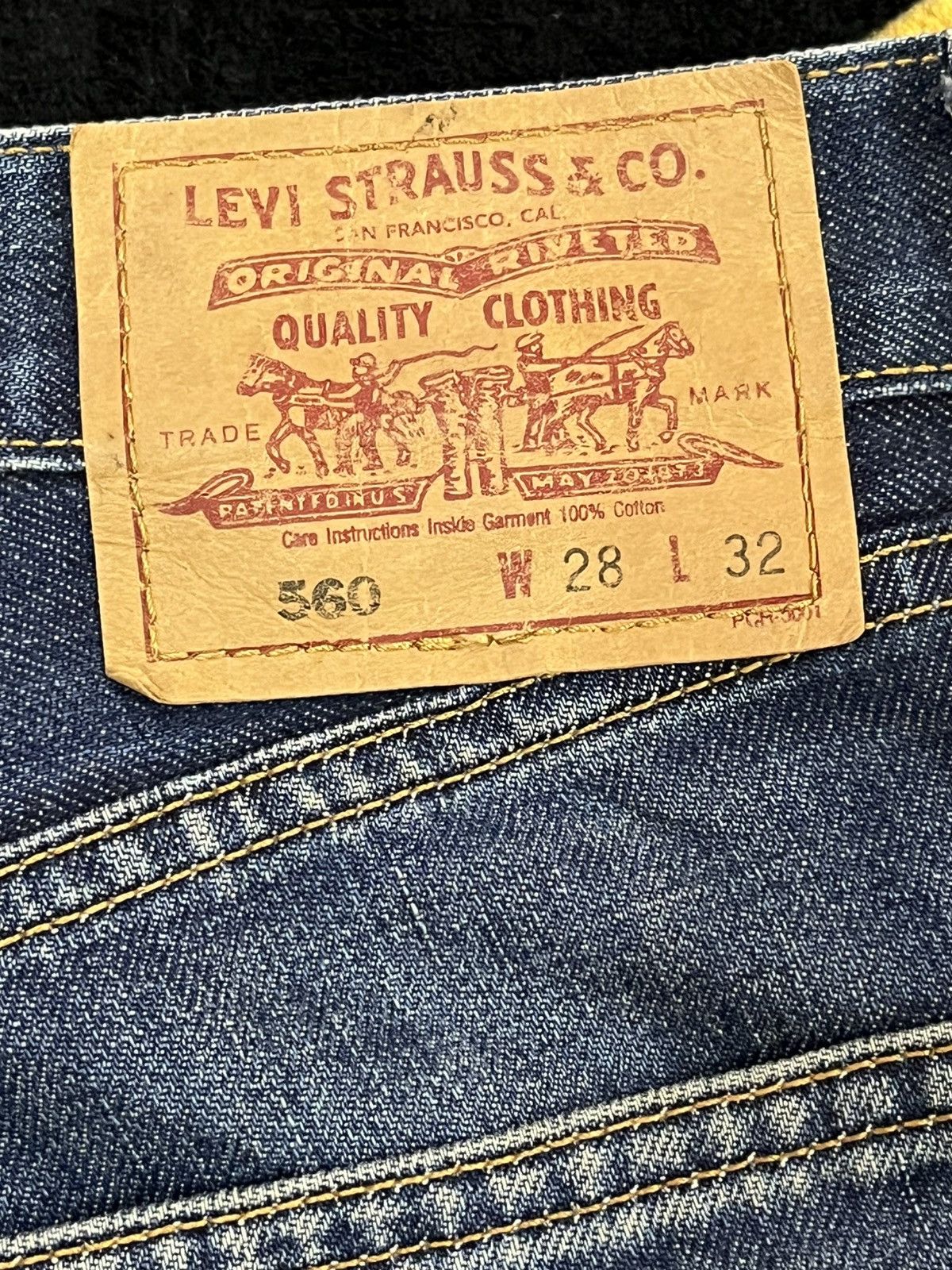LVC × Levi's × Levi's Vintage Clothing Vintage Levi’s 560 Baggy Faded Denim Size US 29 - 11 Thumbnail