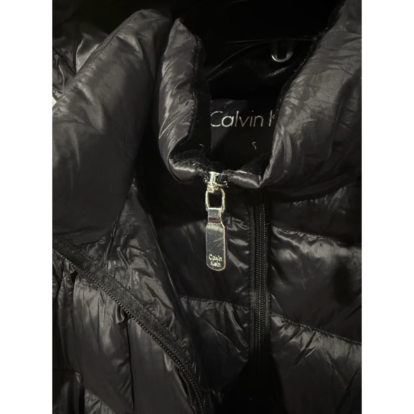 Calvin Klein Calvin Klein Long Down Parka Coat Women S Black Hooded Size S Size S / US 4 / IT 40 - 7 Thumbnail