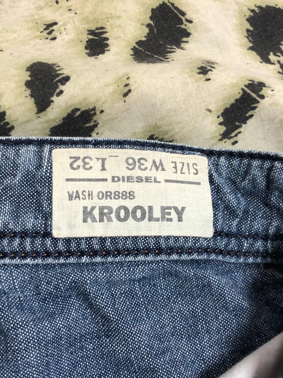 Diesel KROOLEY DIESEL Logo Y2K Jeans Streetwear denim pants Size US 36 / EU 52 - 6 Thumbnail