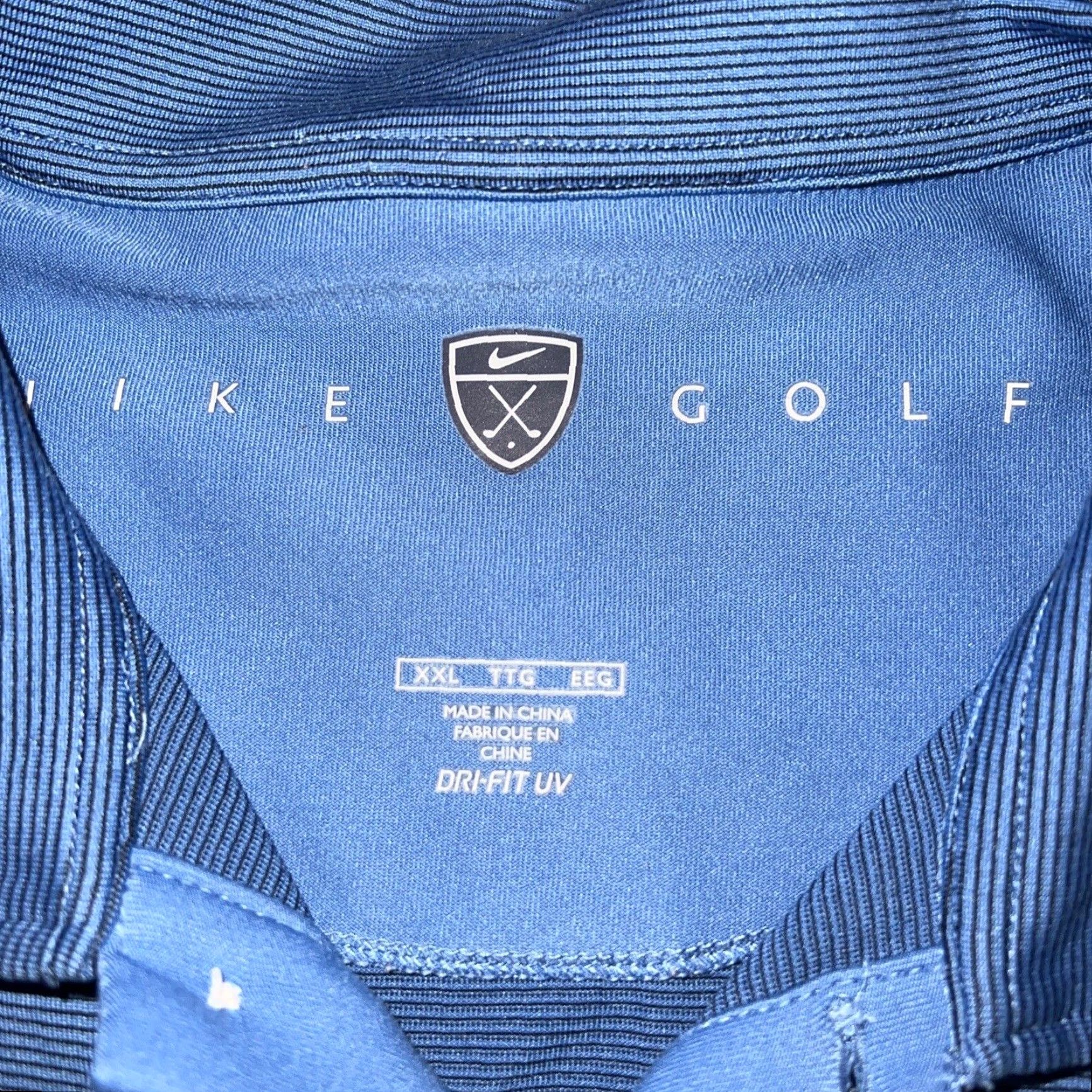 Nike VINTAGE Nike Men's Polo Shirt 2XL Blue Dri Fit Casual Clothing Size US XXL / EU 58 / 5 - 3 Thumbnail