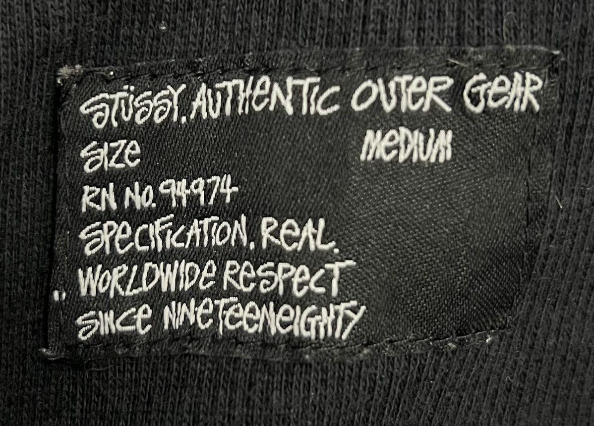 Stussy × Vintage VINTAGE STUSSY AUTHENTIC OUTER GEAR JACKET HOODIE Size US M / EU 48-50 / 2 - 10 Thumbnail
