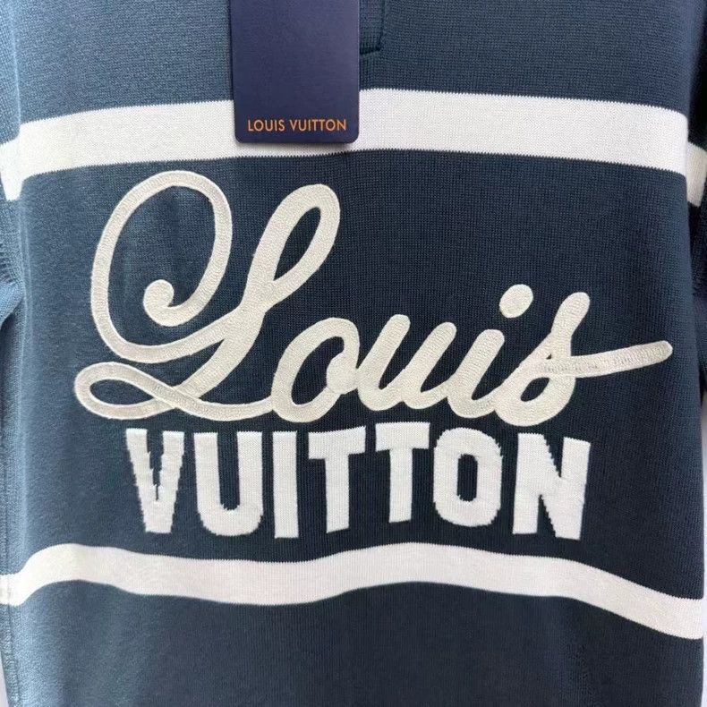 Louis Vuitton Louis Vuitton Dark green embroidered polo short sleeve 2501 Size US S / EU 44-46 / 1 - 3 Thumbnail