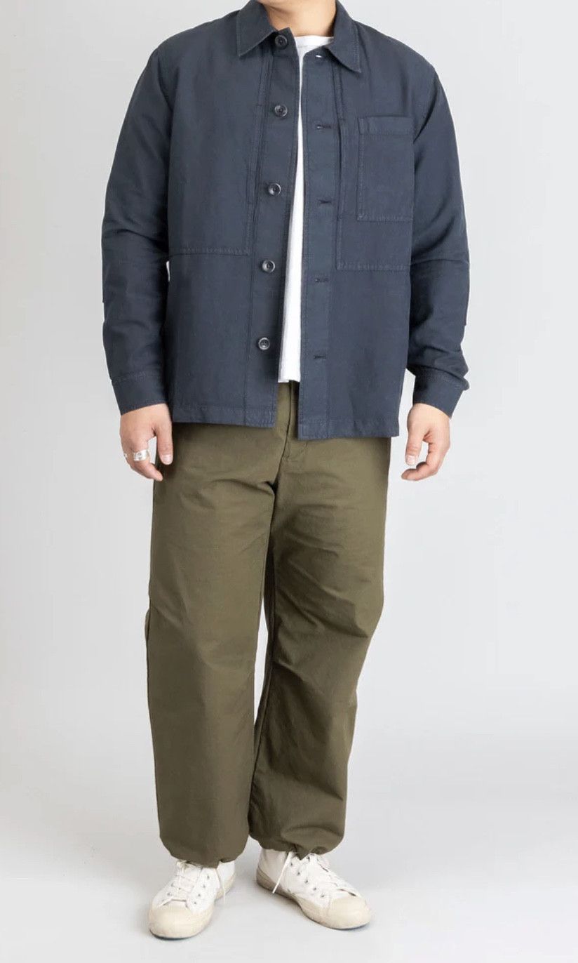 Norse Projects Norse Projects Work Jacket "Kyle" Cotton Linen in Slate Grey Size US M / EU 48-50 / 2 - 6 Thumbnail