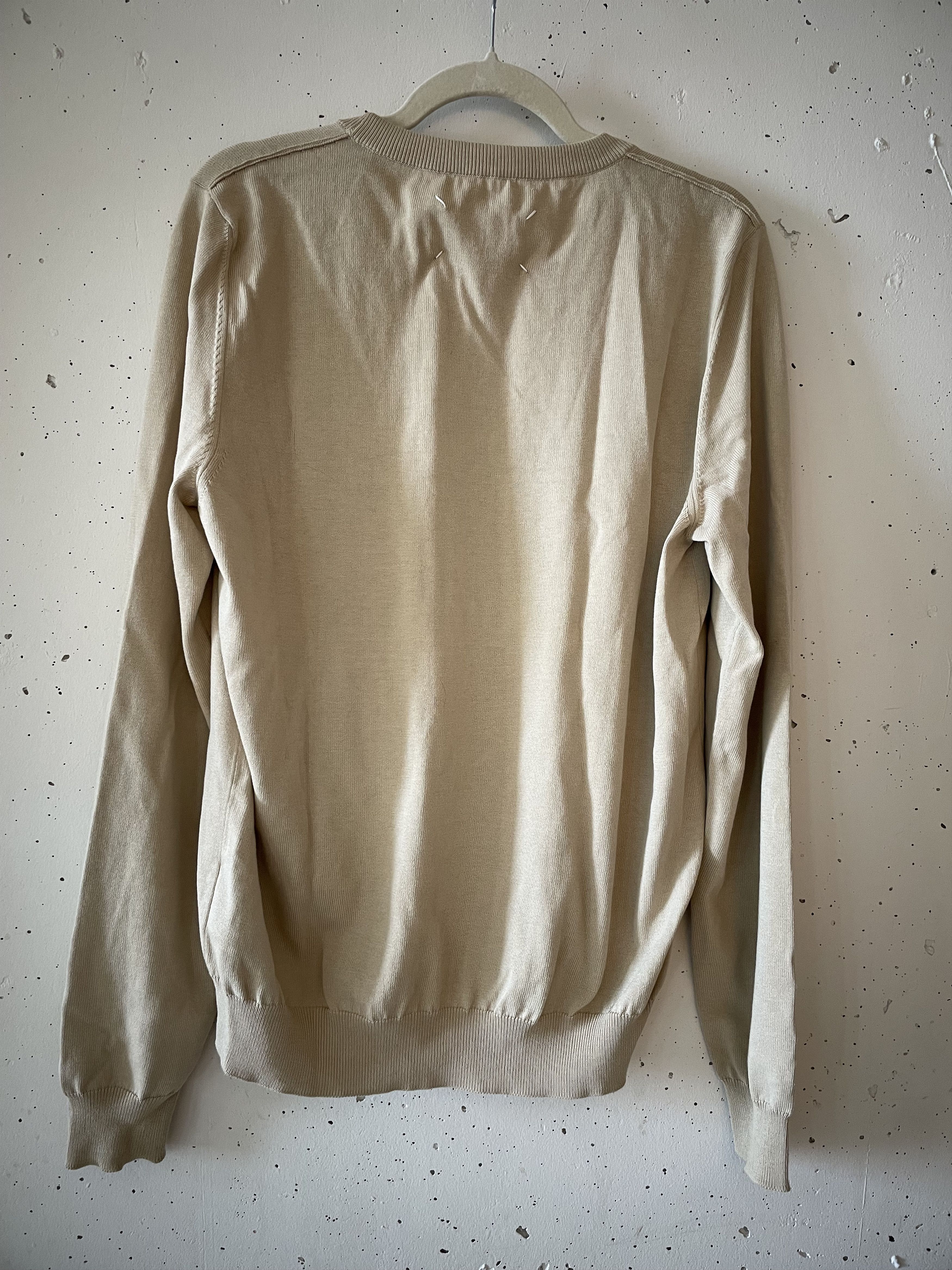 Maison Margiela Maison Margiela Beige Front Pocket Sweater Size US S / EU 44-46 / 1 - 5 Thumbnail