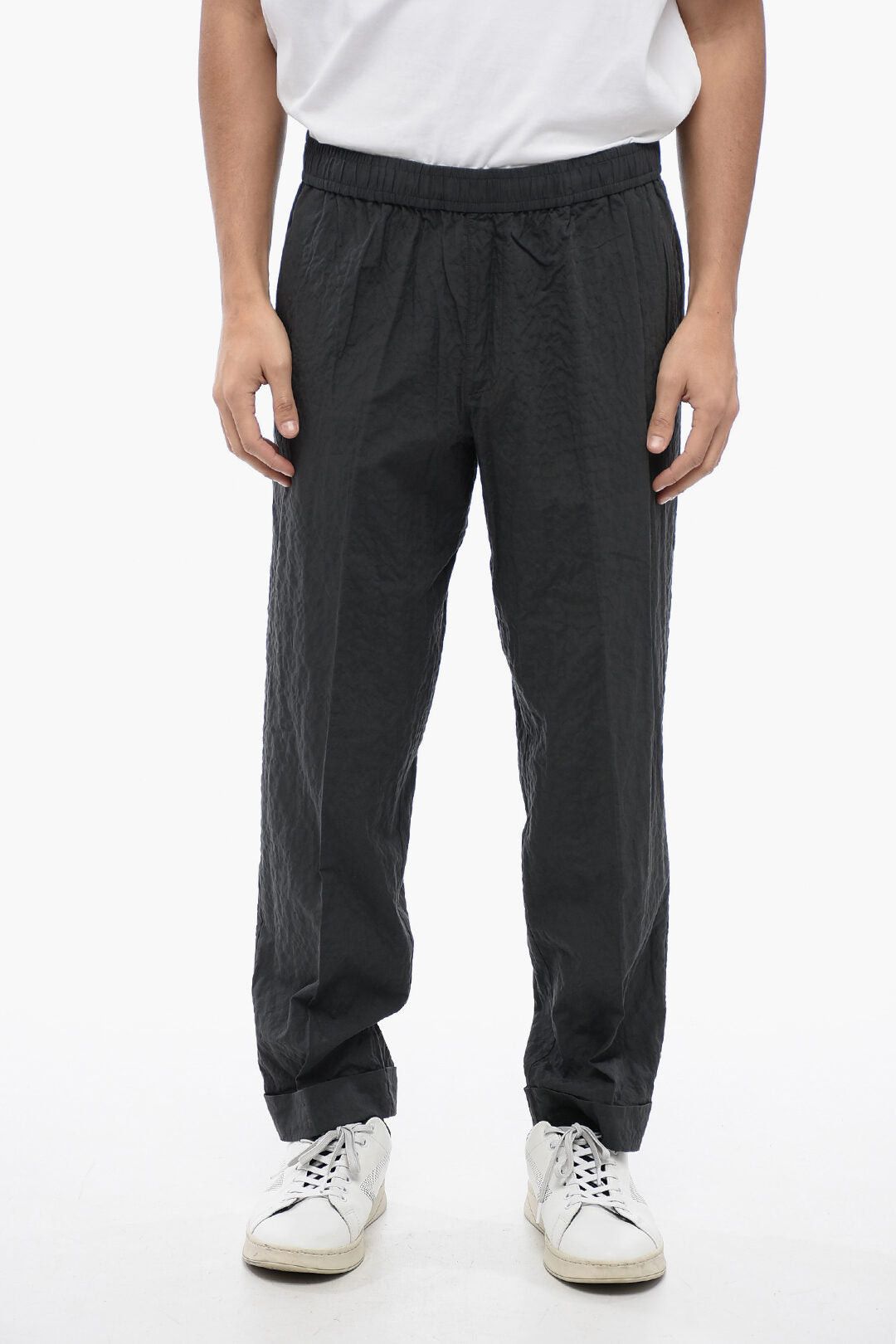 Neil Barrett Slim Fit Cotton Pants REM with Crinkled Effect Size US 31 - 1 Thumbnail