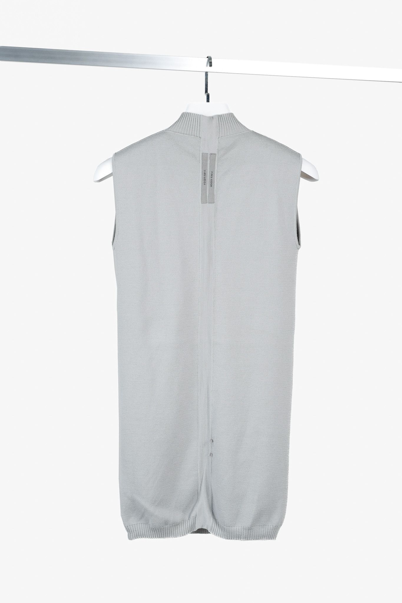 Rick Owens Rick Owens FW/14 "Moody" Grey Knit Sleeveless Turtleneck Size M / US 6-8 / IT 42-44 - 2 Thumbnail