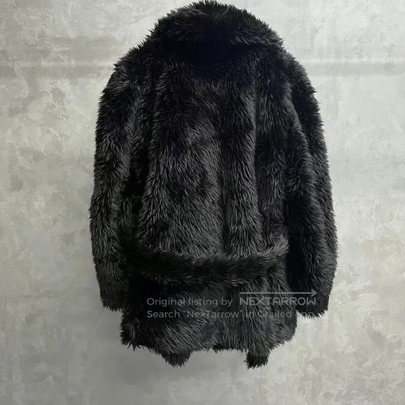 Balenciaga Balenciaga Black Fur Collared Coat. Size US S / EU 44-46 / 1 - 2 Thumbnail
